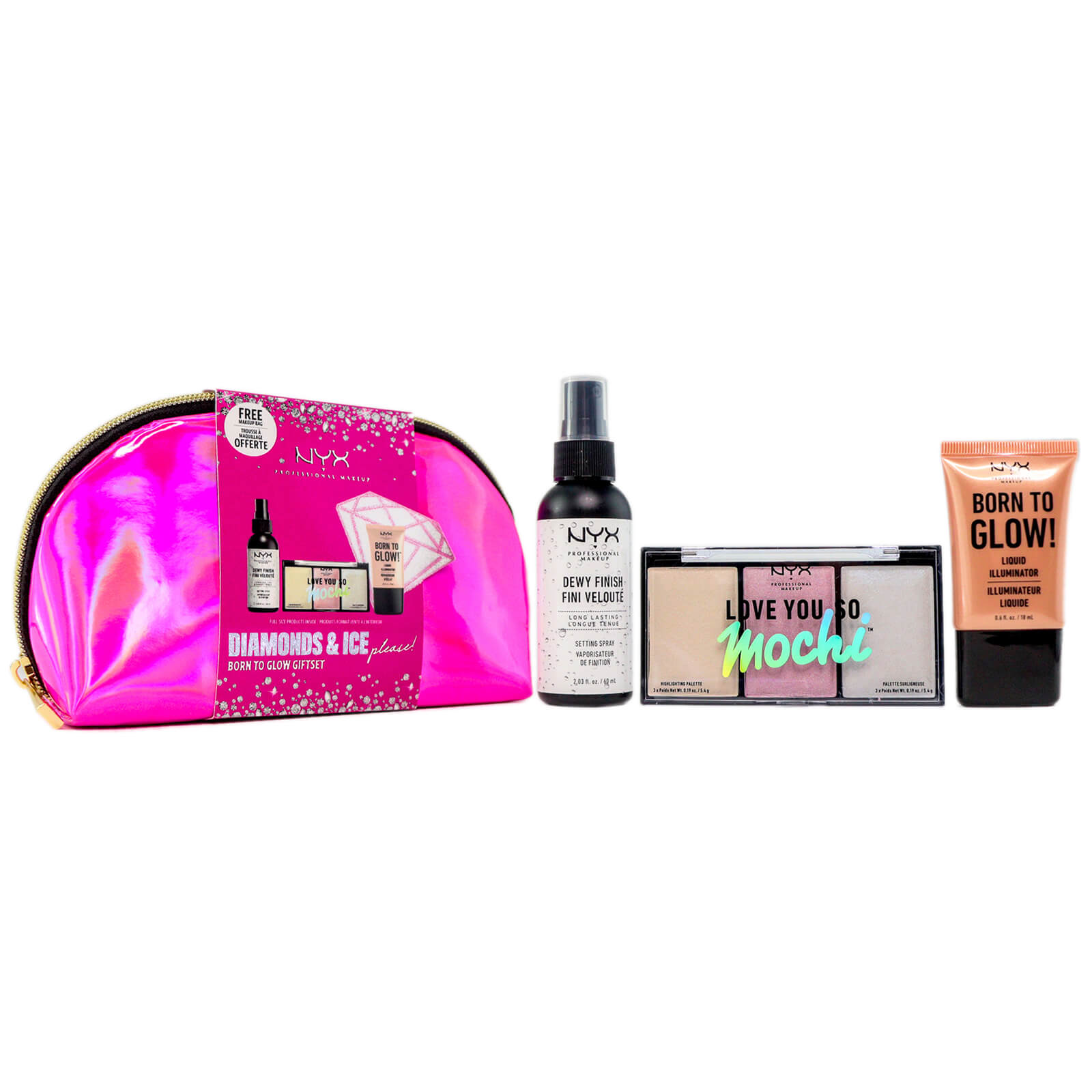 

NYX Professional Makeup Diamonds and Ice Please Born to Glow Gift Set
