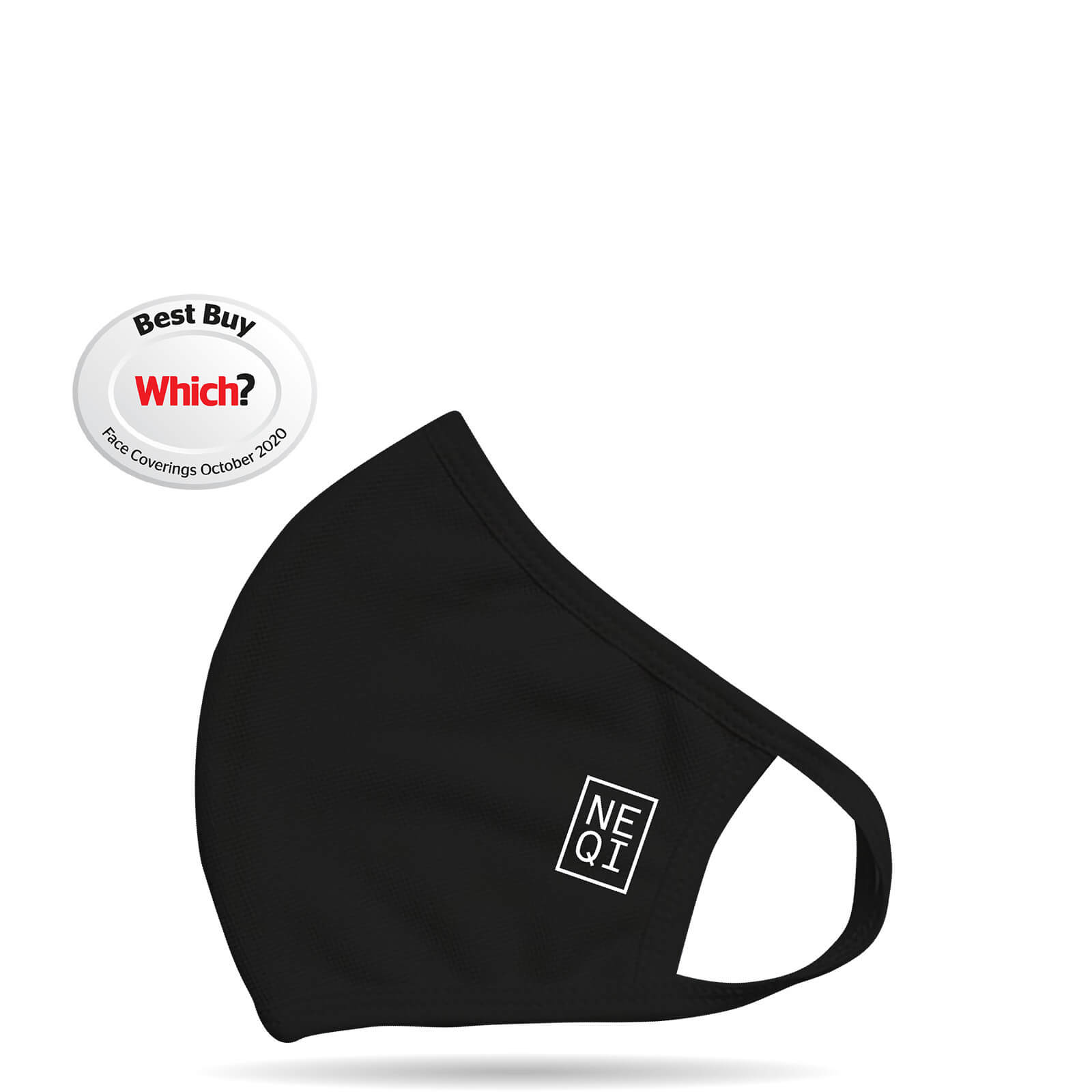 

NEQI Re-Useable Face Mask - Black - S-M (Pack of 3)