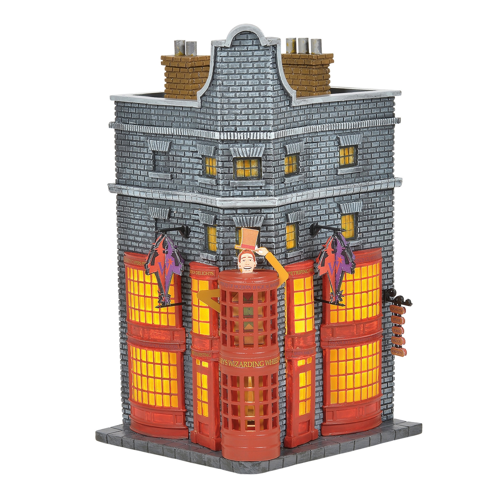 Image of Enesco Harry Potter Illuminated Buildings Weasleys' Wizard Wheezes™ (21cm)