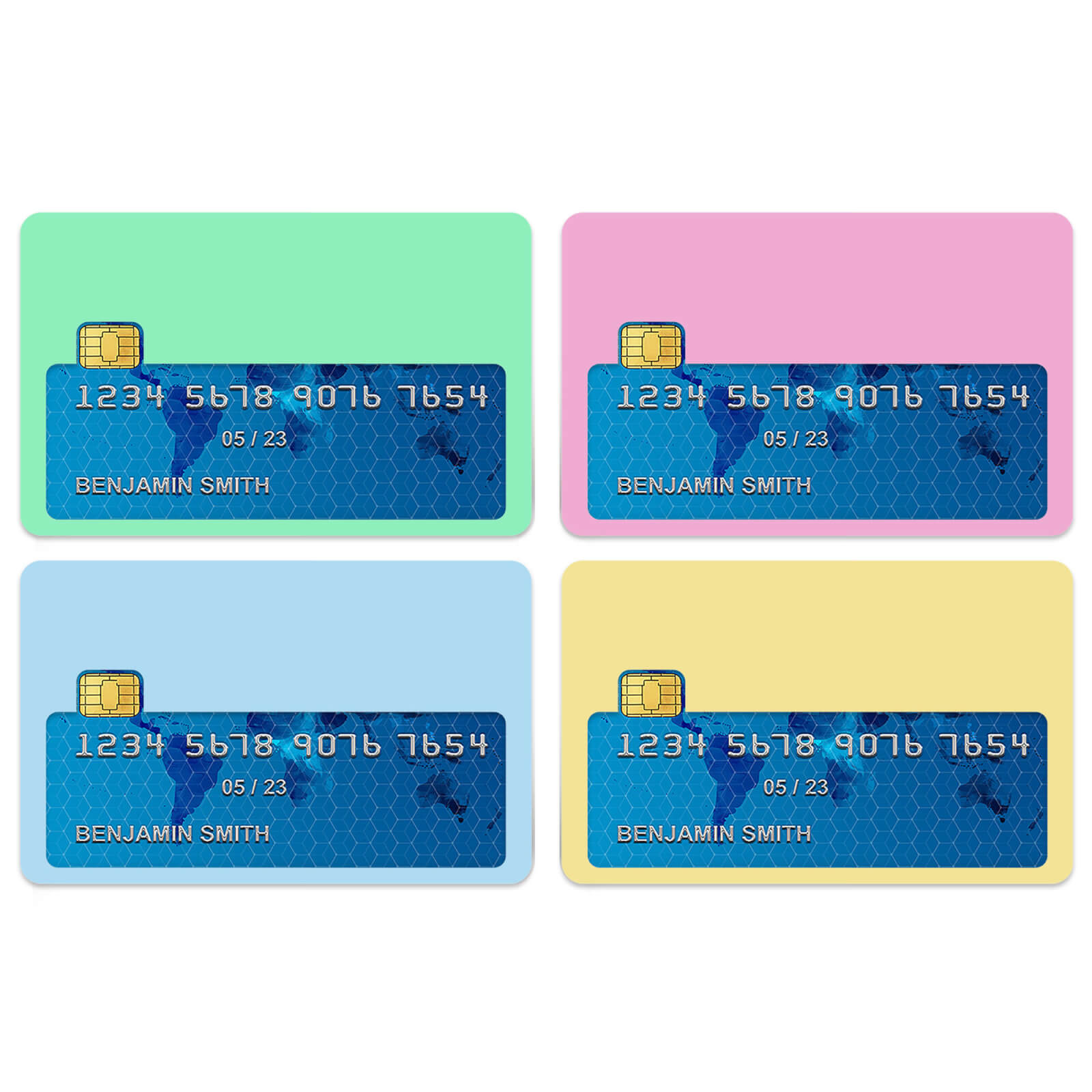 Pale Pastels Credit Card Covers