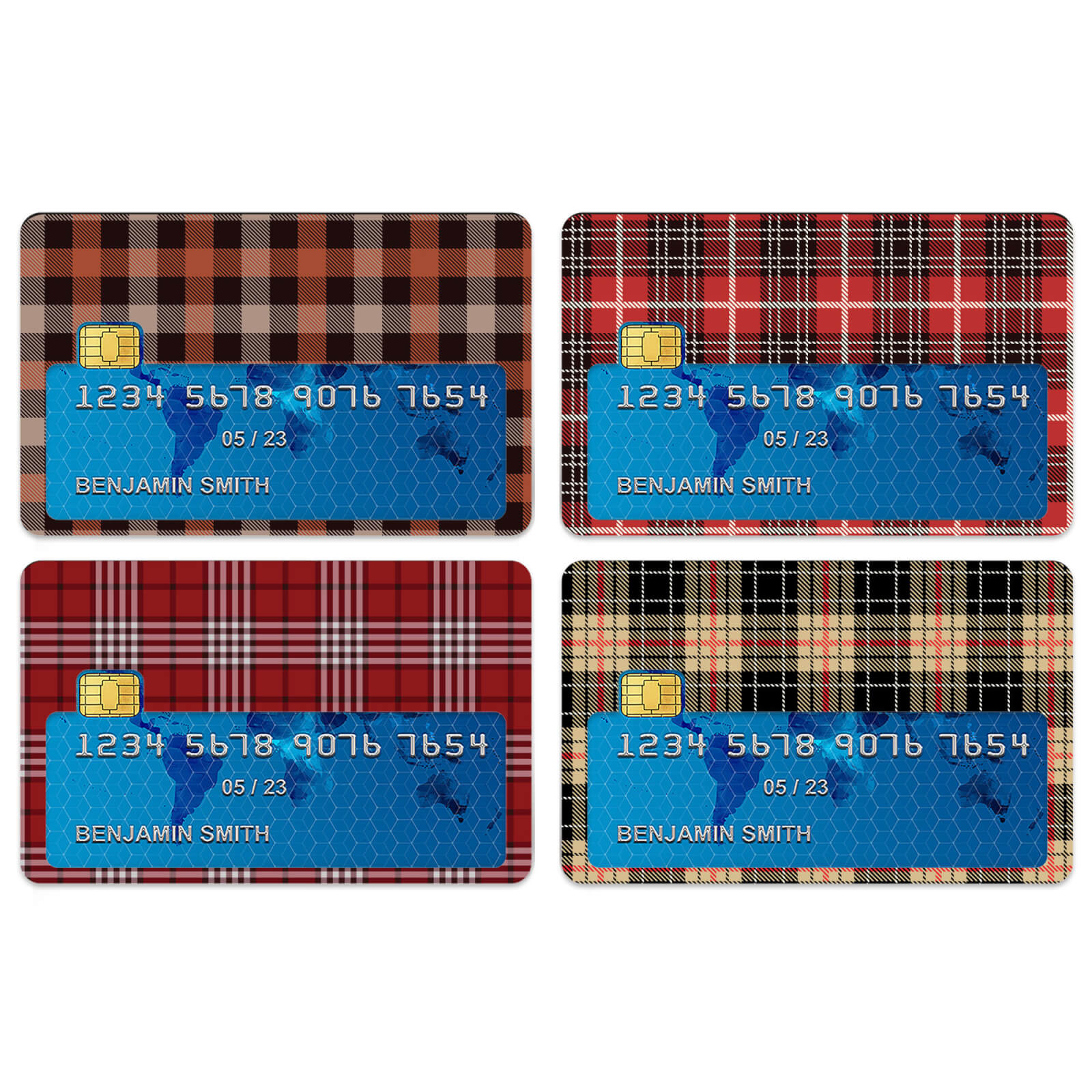 Tartan Mix Credit Card Covers