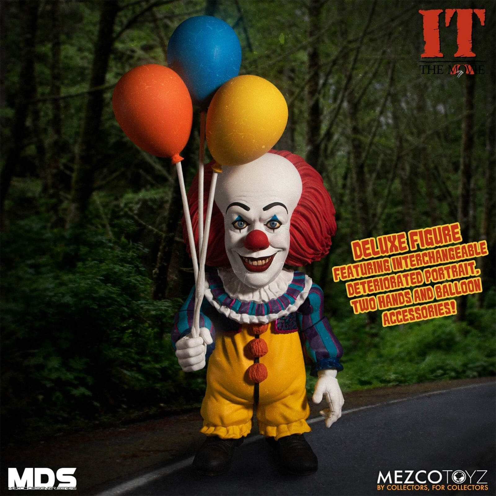 Mezco Stephen Kings IT 1990 MDS Deluxe Action Figure Pennywise 15 cm