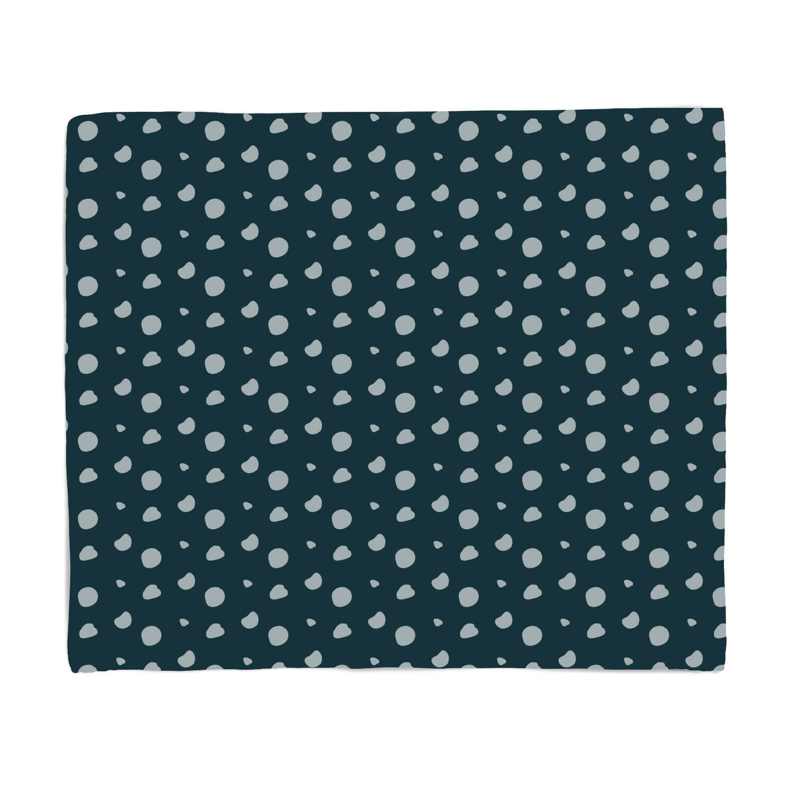 Hermione Chantal Navy Polka Dots Fleece Blanket