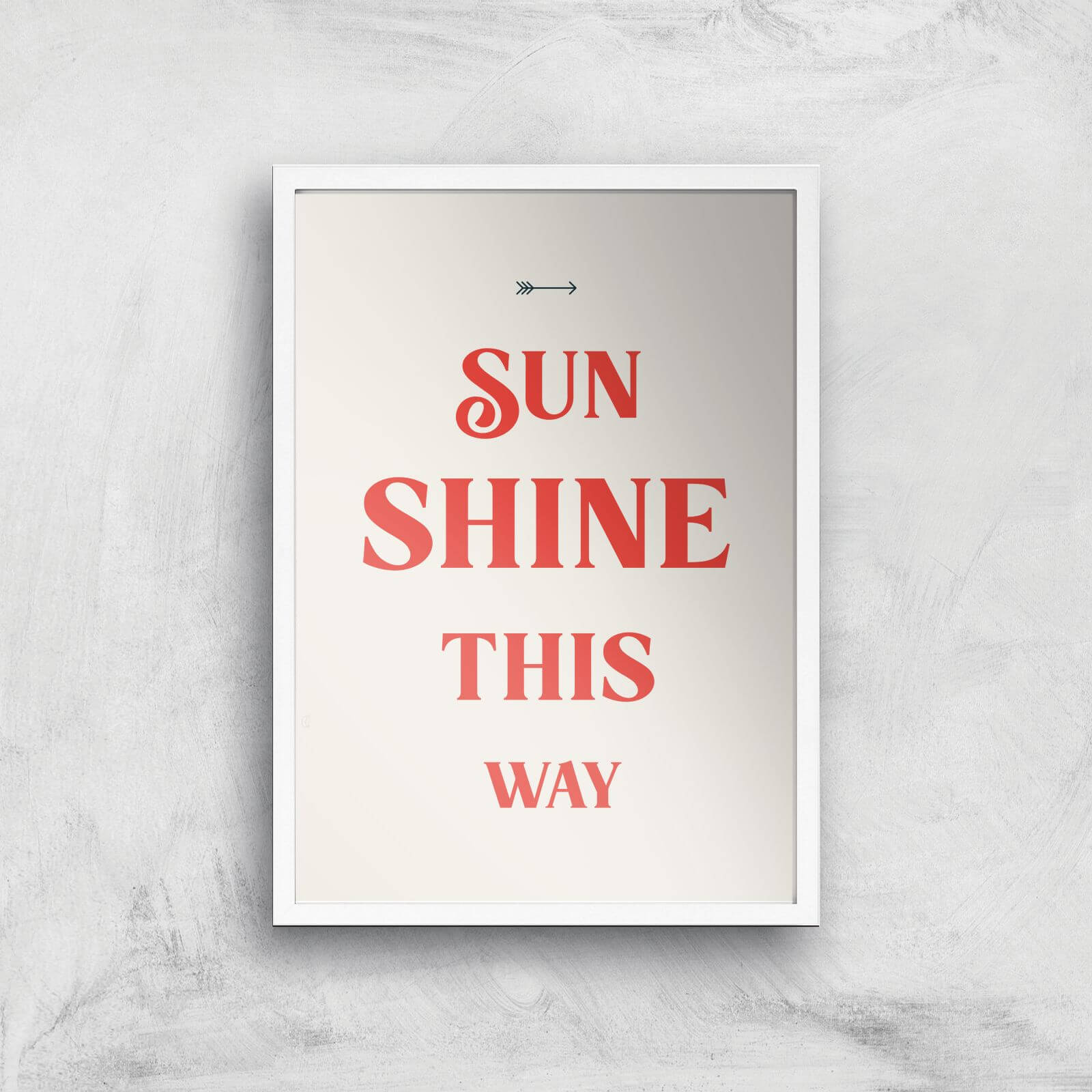 Hermione Chantal Sunshine This Way Giclee Art Print - A3 - White Frame