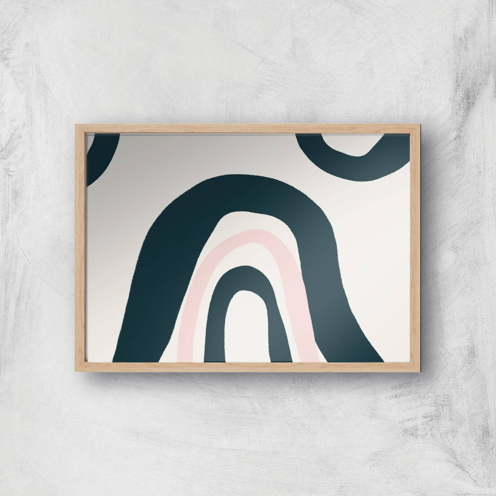 Hermione Chantal Rainbow Giclee Art Print - A3 - Wooden Frame