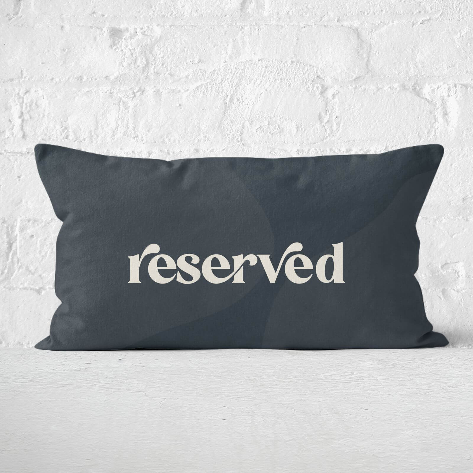 Hermione Chantal Navy Reserved Rectangular Cushion - 30x50cm - Soft Touch