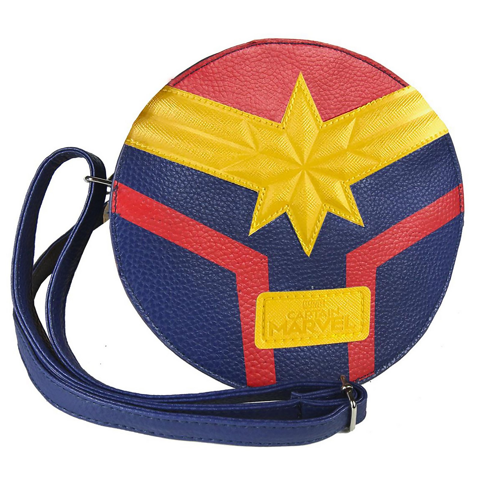 Click to view product details and reviews for Marvel Captain Marvel Faux Leather Shoulder Bag Blue.