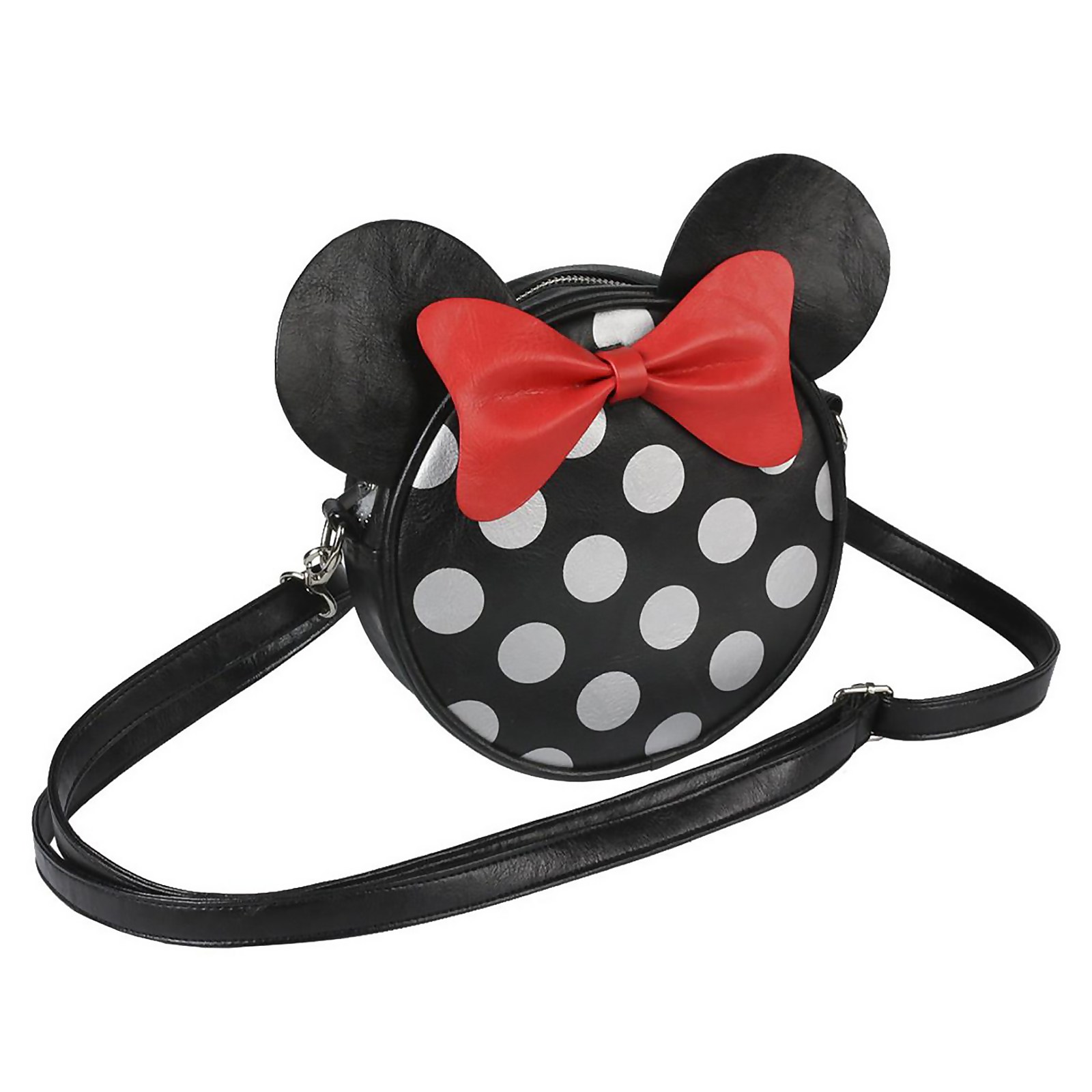 Image of Disney Minnie Mouse with Ears Faux Leather Shoulder Bag