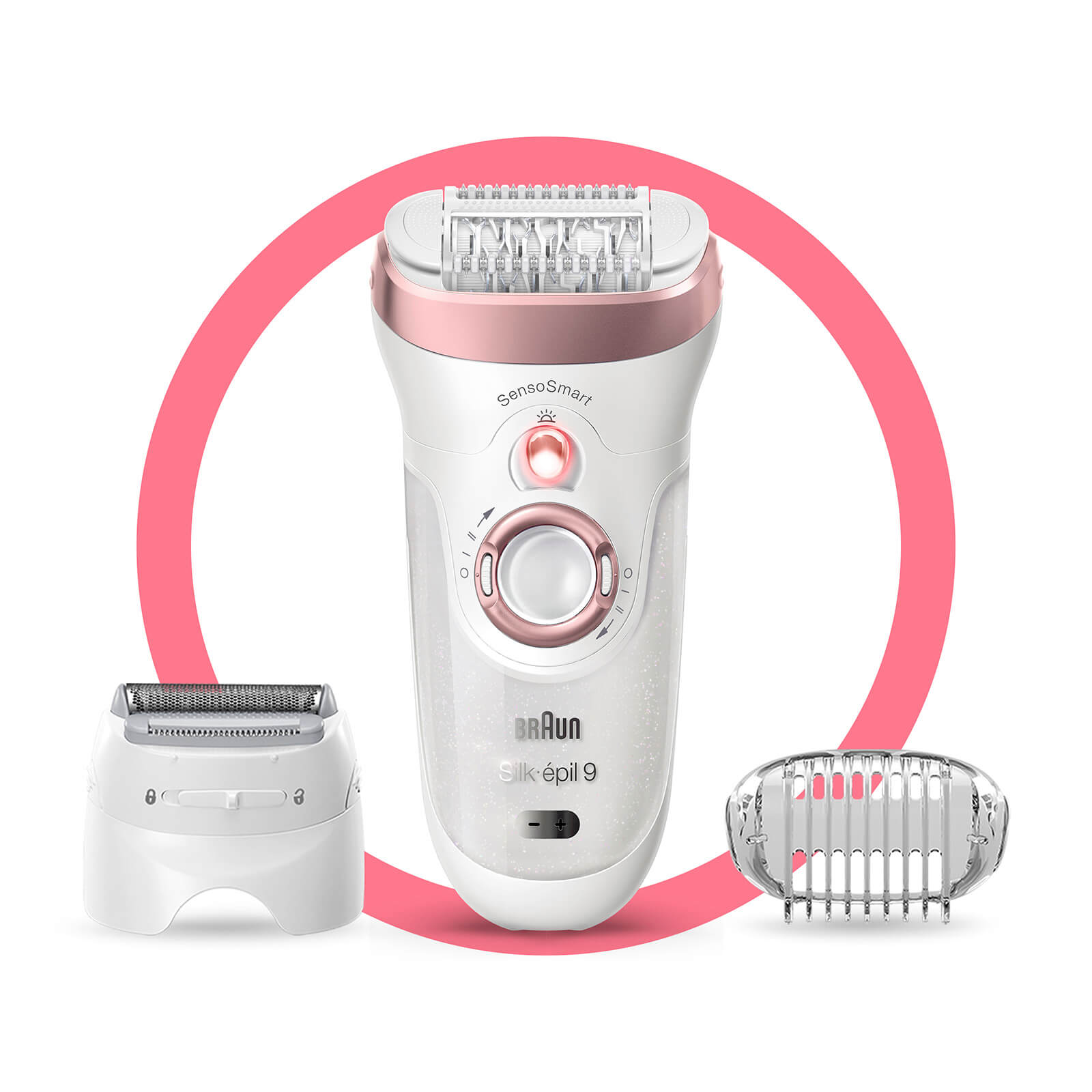 Braun Silk-épil 9-720 Epilator, Rose Gold White