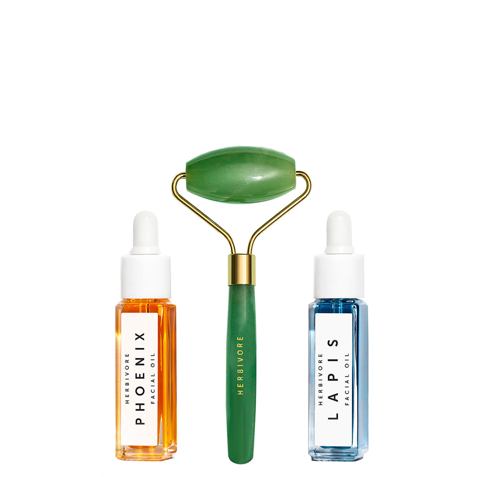 Herbivore De-Puff and Glow Mini Jade Roller Trio