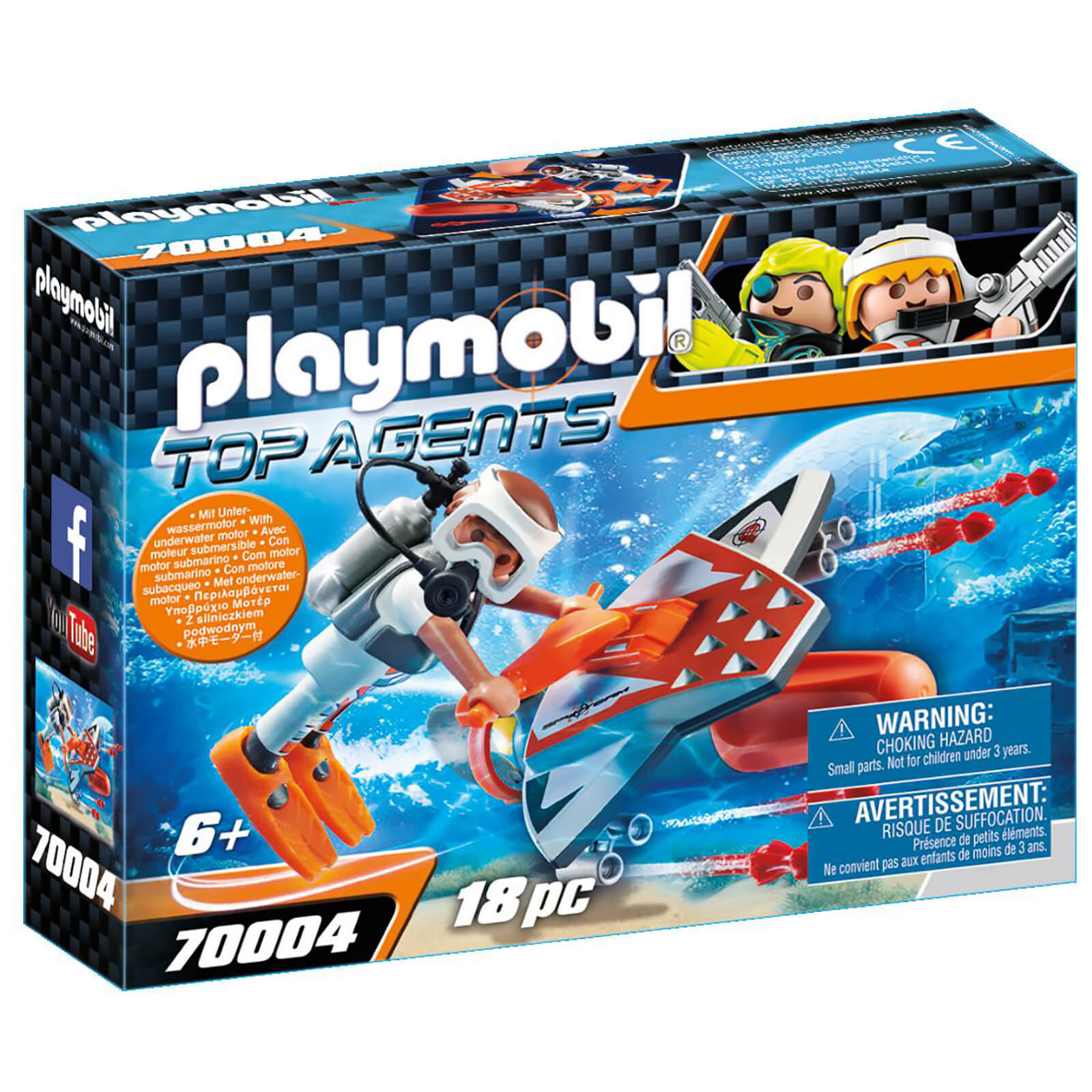 Playmobil Top Agents Spy Team Underwater Rig (70004)