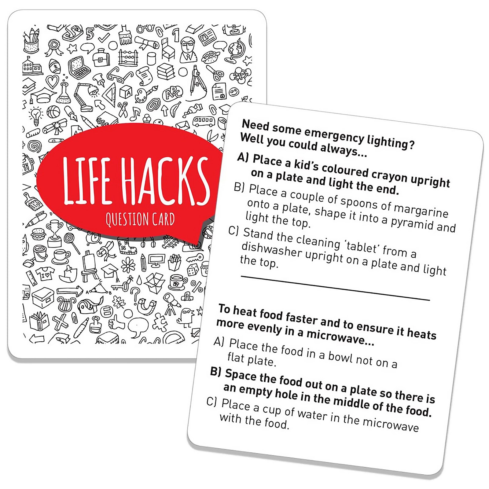 University Games unisex Life Hacks Tin Card Game