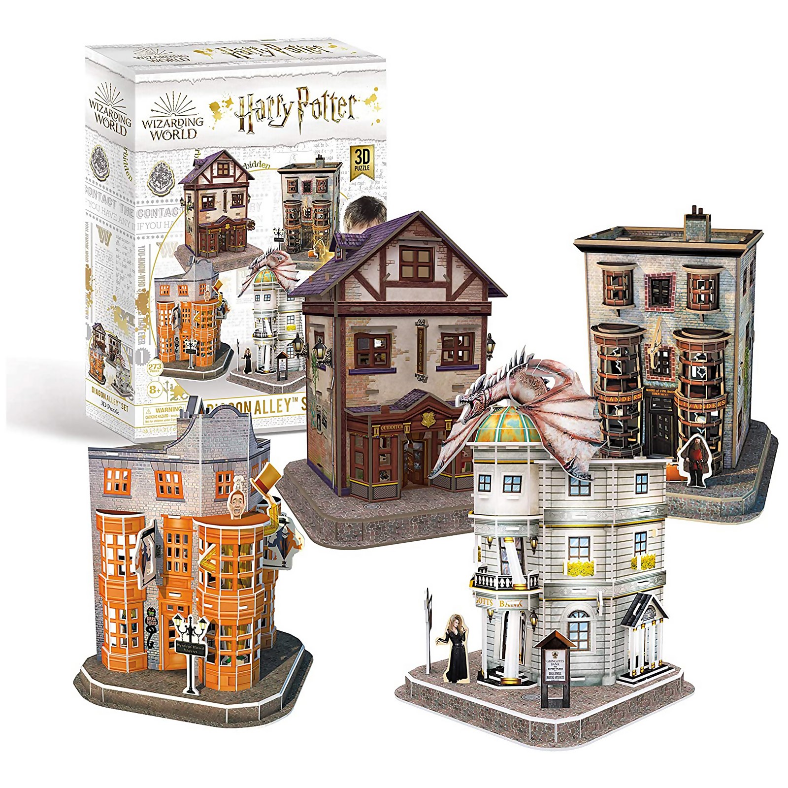 Harry Potter - Diagon Alley 4 in 1 3D Jigsaw Puzzle