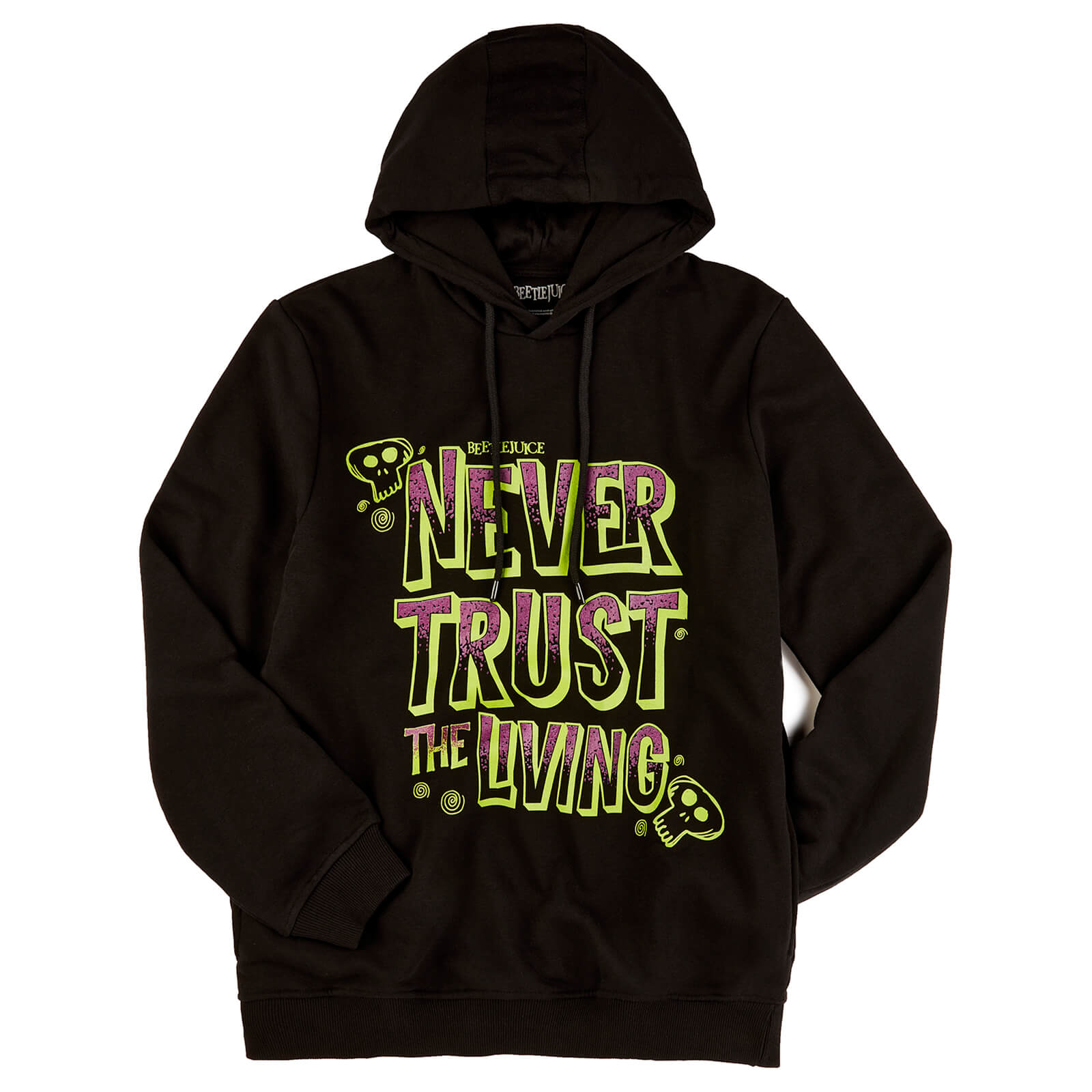 Beetlejuice Never Trust The Living Hoodie - Black - XL