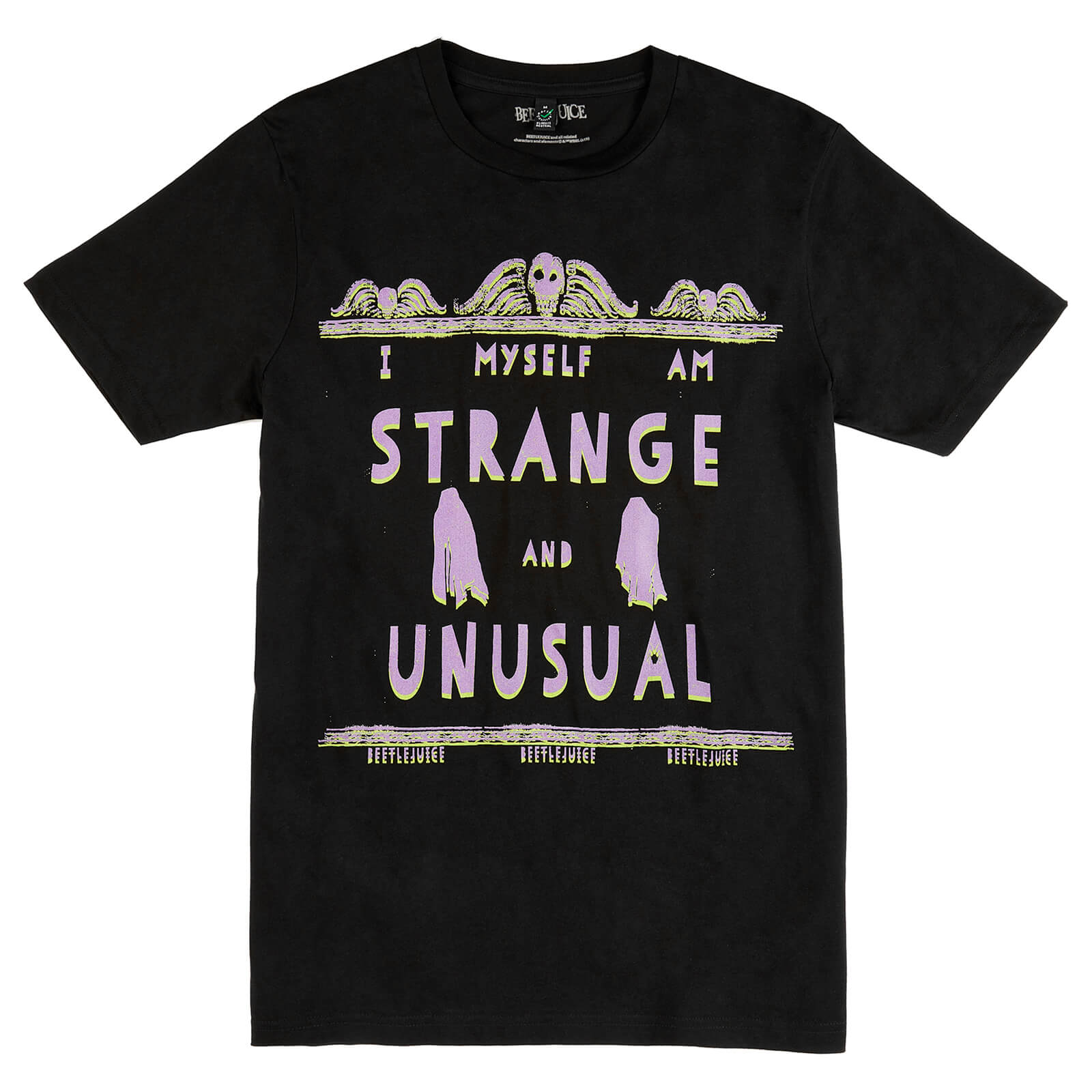 Beetlejuice I Myself Am Strange And Unusual Unisex T-Shirt - Black - XL - Black