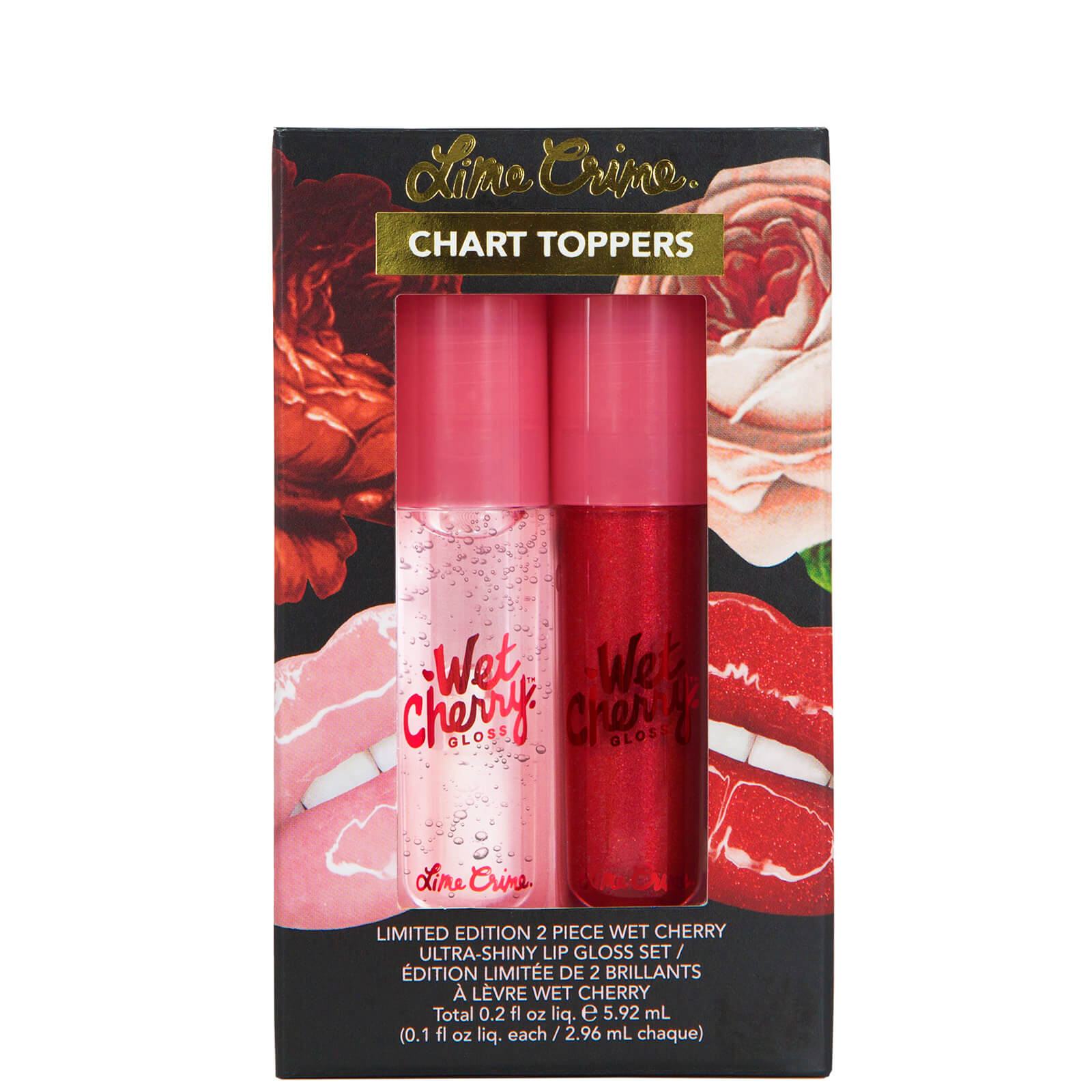 Image of Lime Crime Chart Toppers Wet Cherry Set