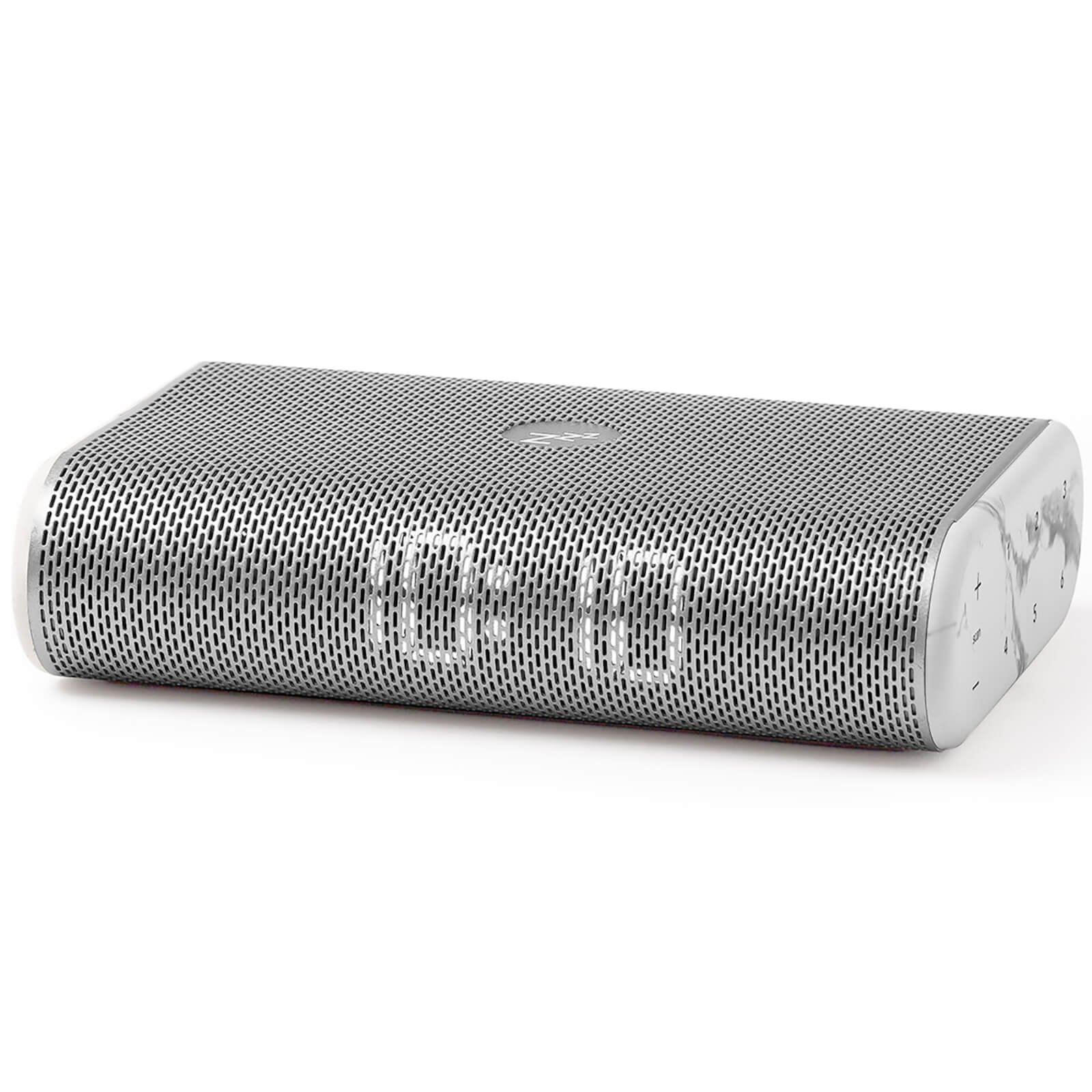 Lexon - Miami Time LED Clock Radio - Light Gold/White Marble