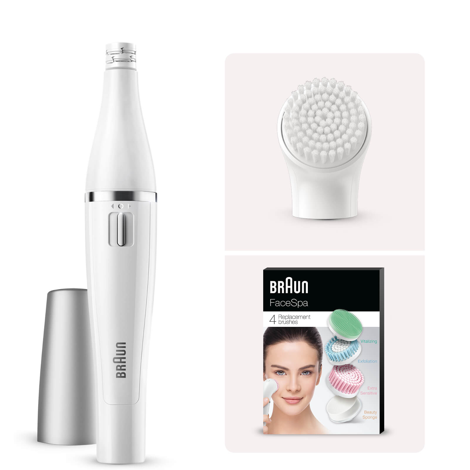 

Braun Facial Epilator with Bonus Edition Brush Refill Bundle