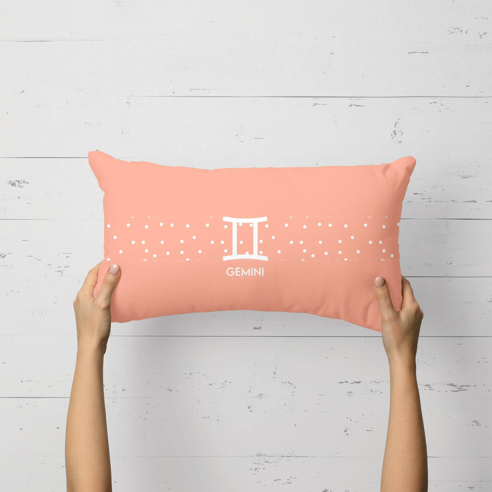 Pastel Gemini Rectangular Cushion - 30x50cm - Soft Touch