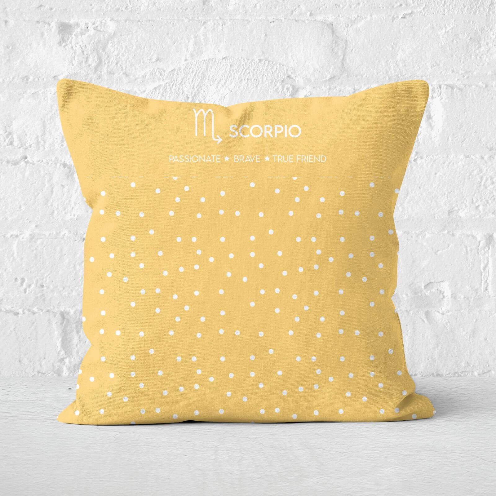 Pastel Scorpio Square Cushion - 40x40cm - Soft Touch