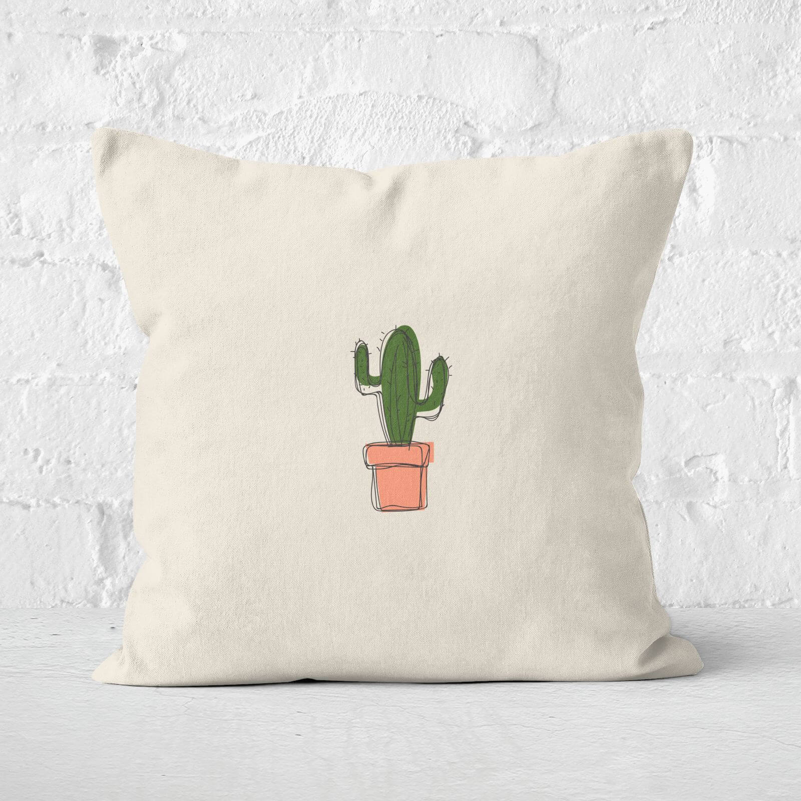 Spiky Cactus Square Cushion - 60x60cm - Soft Touch