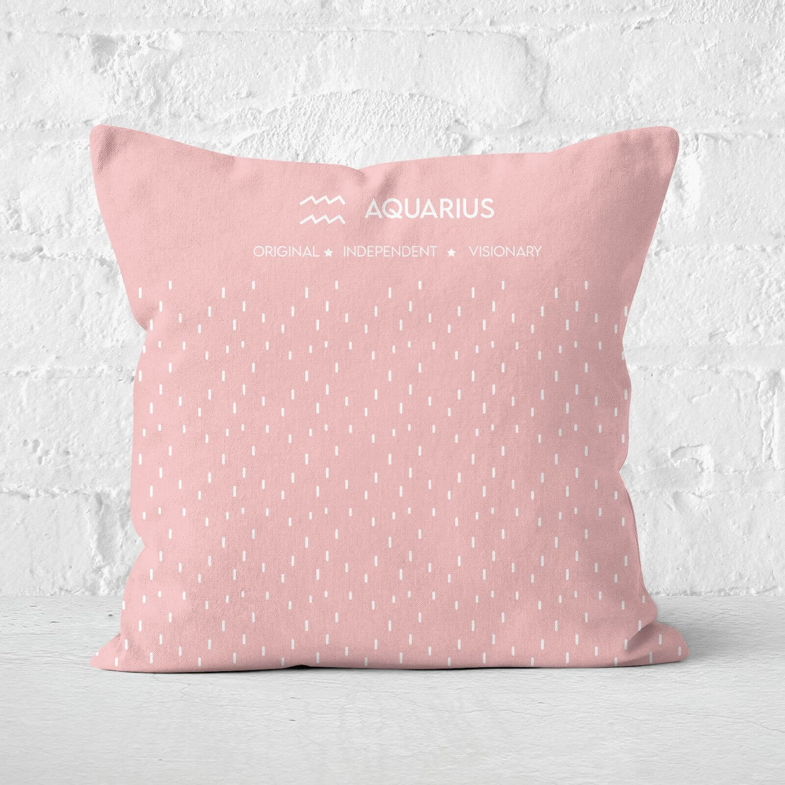 Pastel Aquarius Square Cushion - 40x40cm - Soft Touch