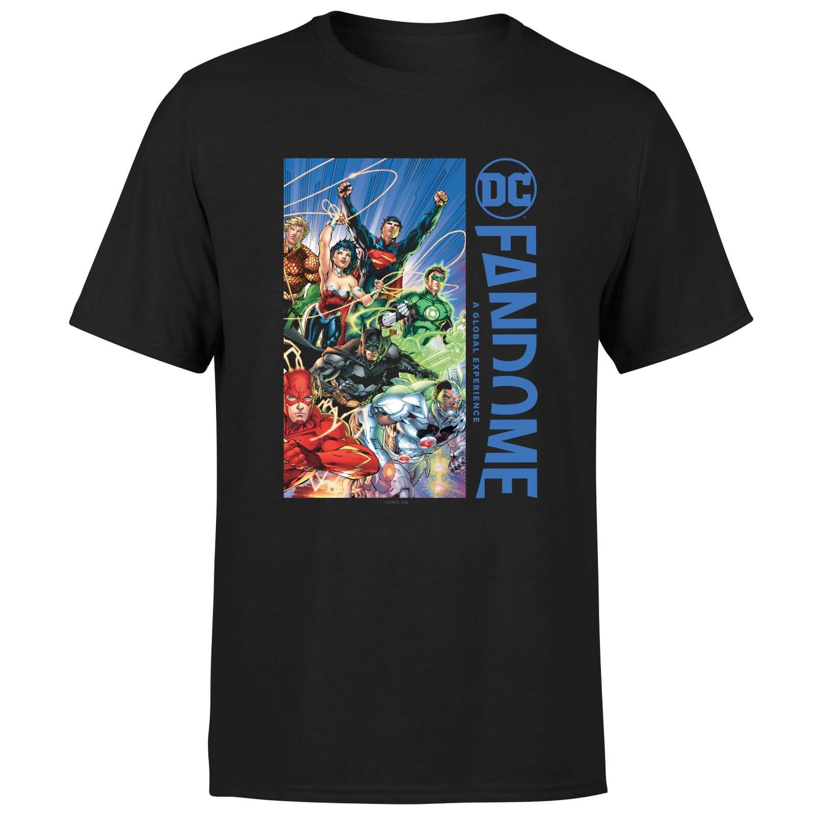 DC Fandome Justice League Men's T-Shirt - Black - XXL