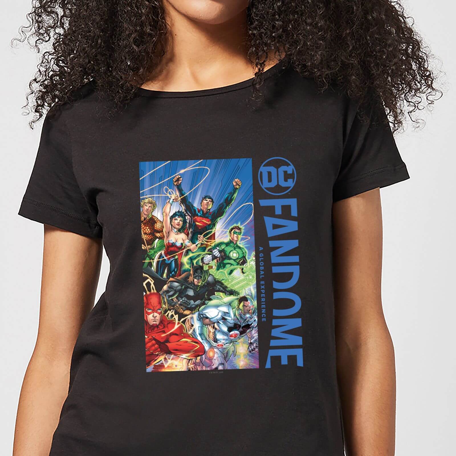 DC Fandome Justice League Women's T-Shirt - Black - L