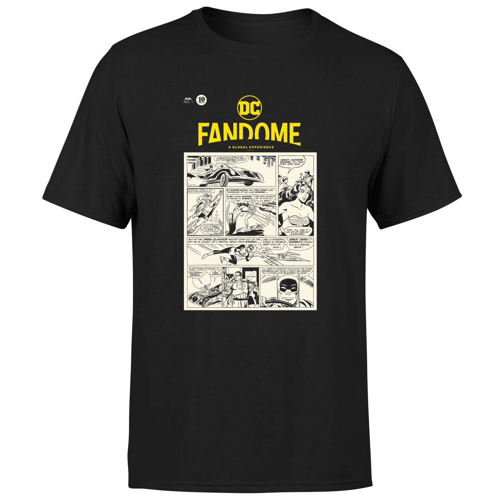 DC Fandome Men's T-Shirt - Black - XS