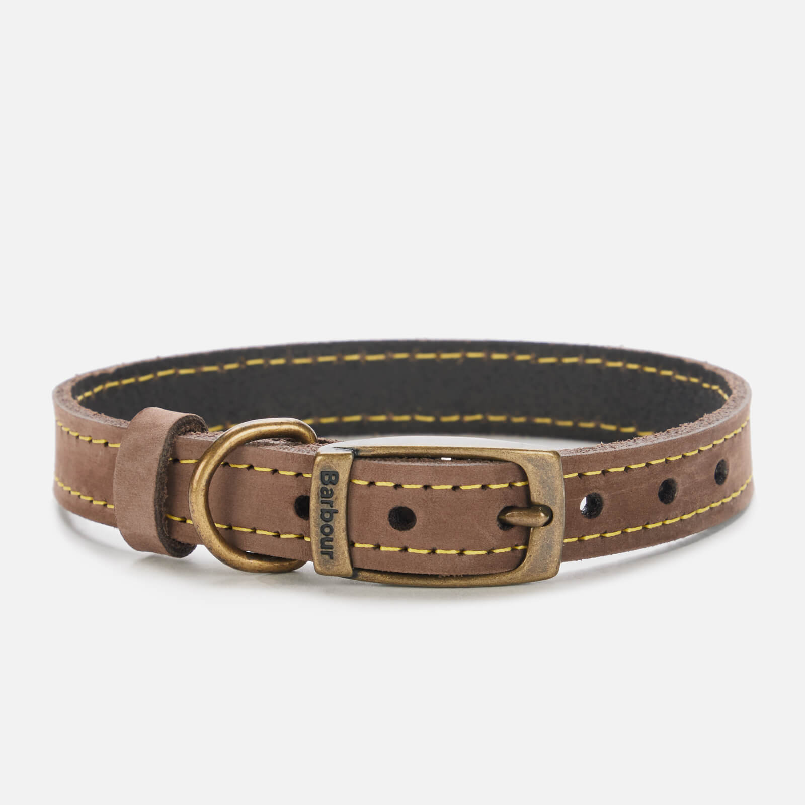 Barbour Leather Dog Collar - Brown - L