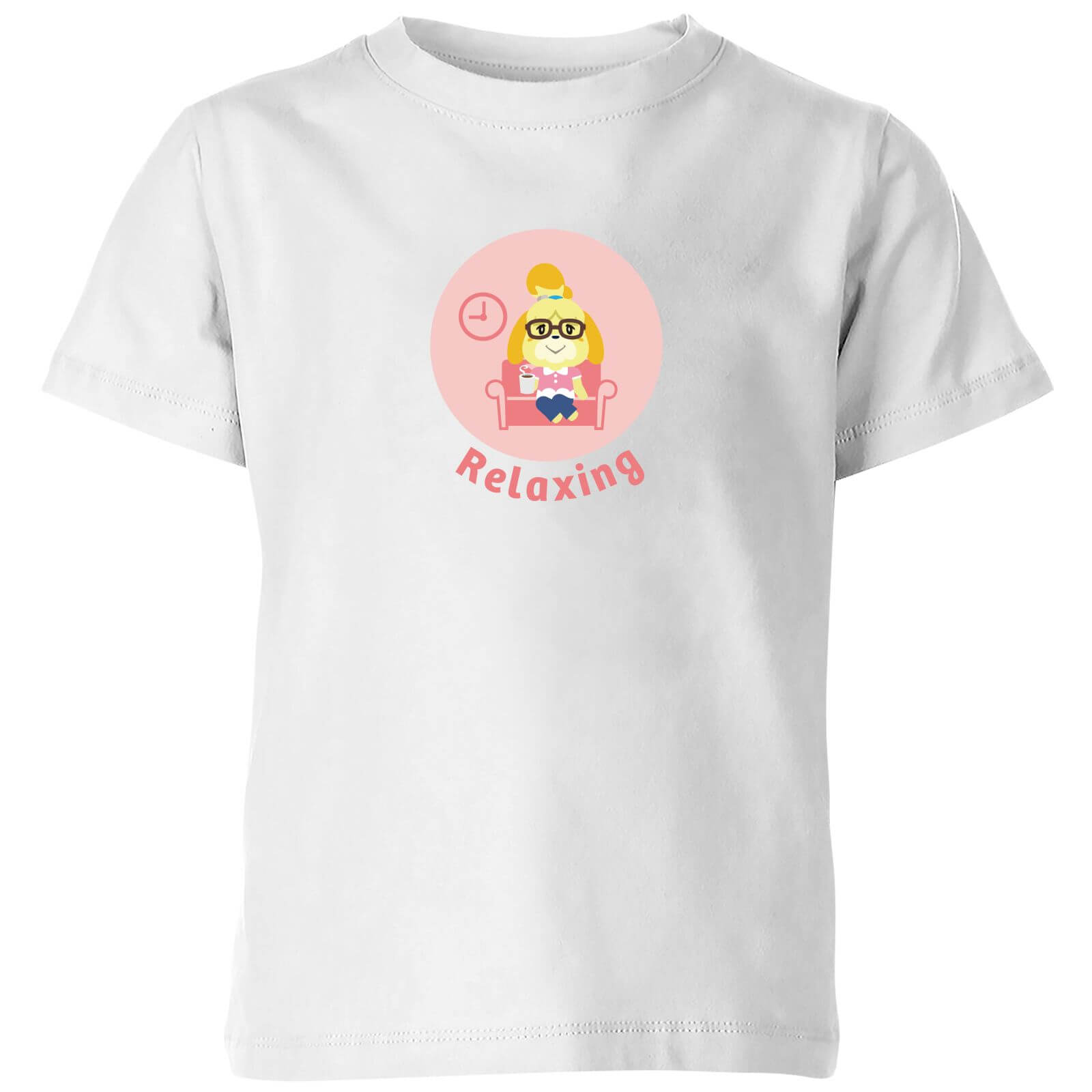 

Nintendo Animal Crossing Relaxing Isabelle Kids' T-Shirt - White - 11-12 ans - Blanc