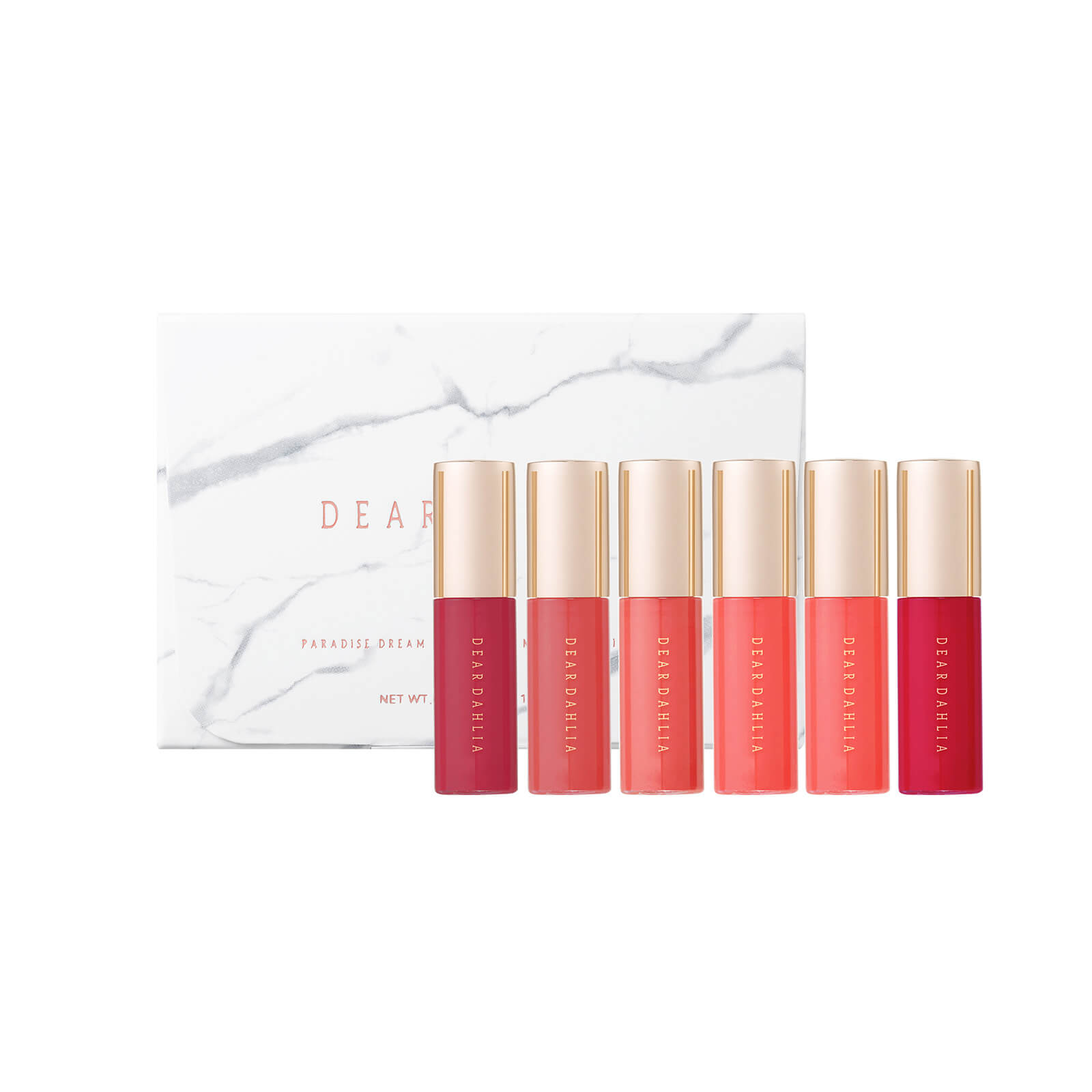 Dear Dahlia Paradise Dream Mini Velvet Lip Mousse 6 Set - Pink Collection