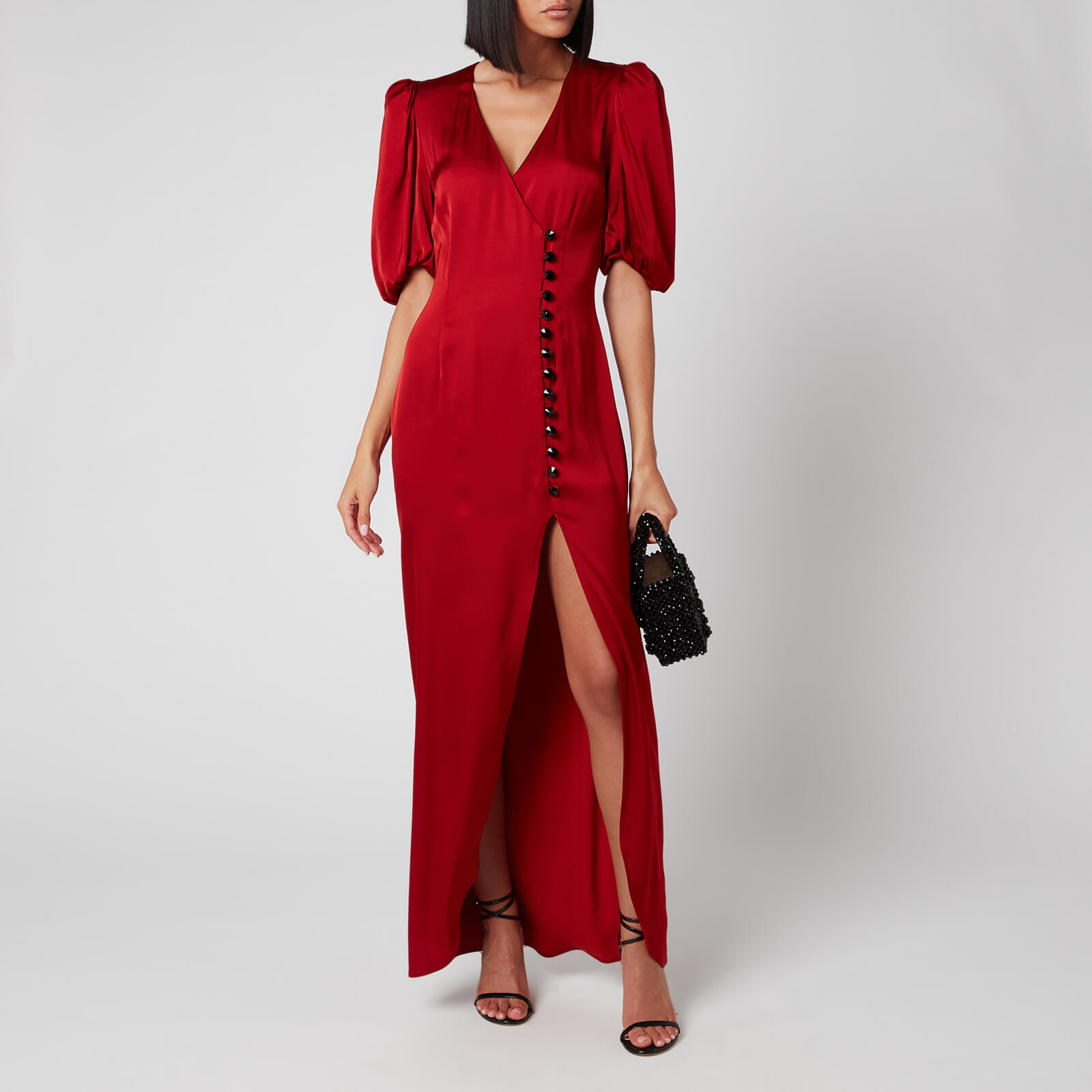 De La Vali Women's Ohio Dress - Red Solid - UK 8