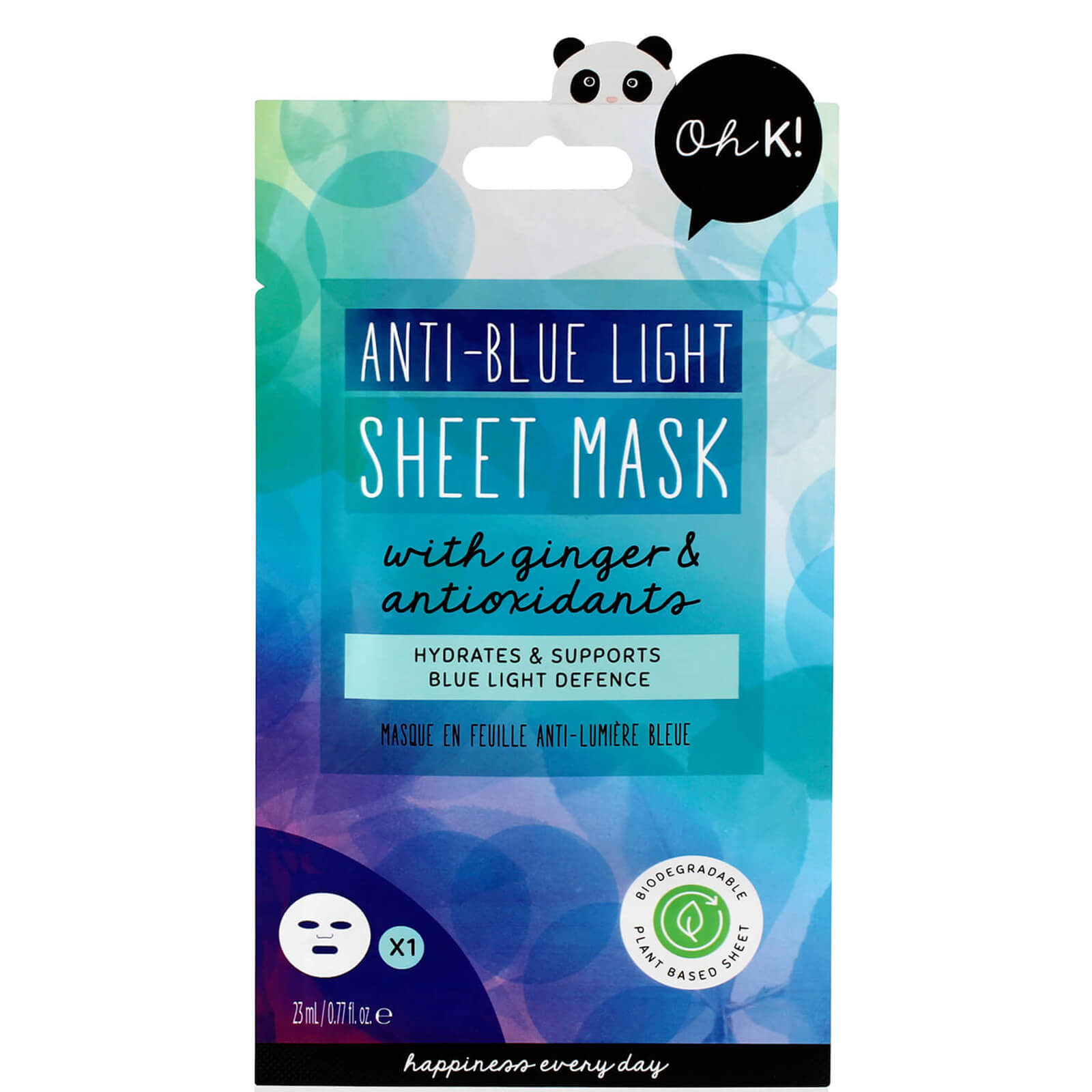 oh k! anti blue light sheet mask 23ml
