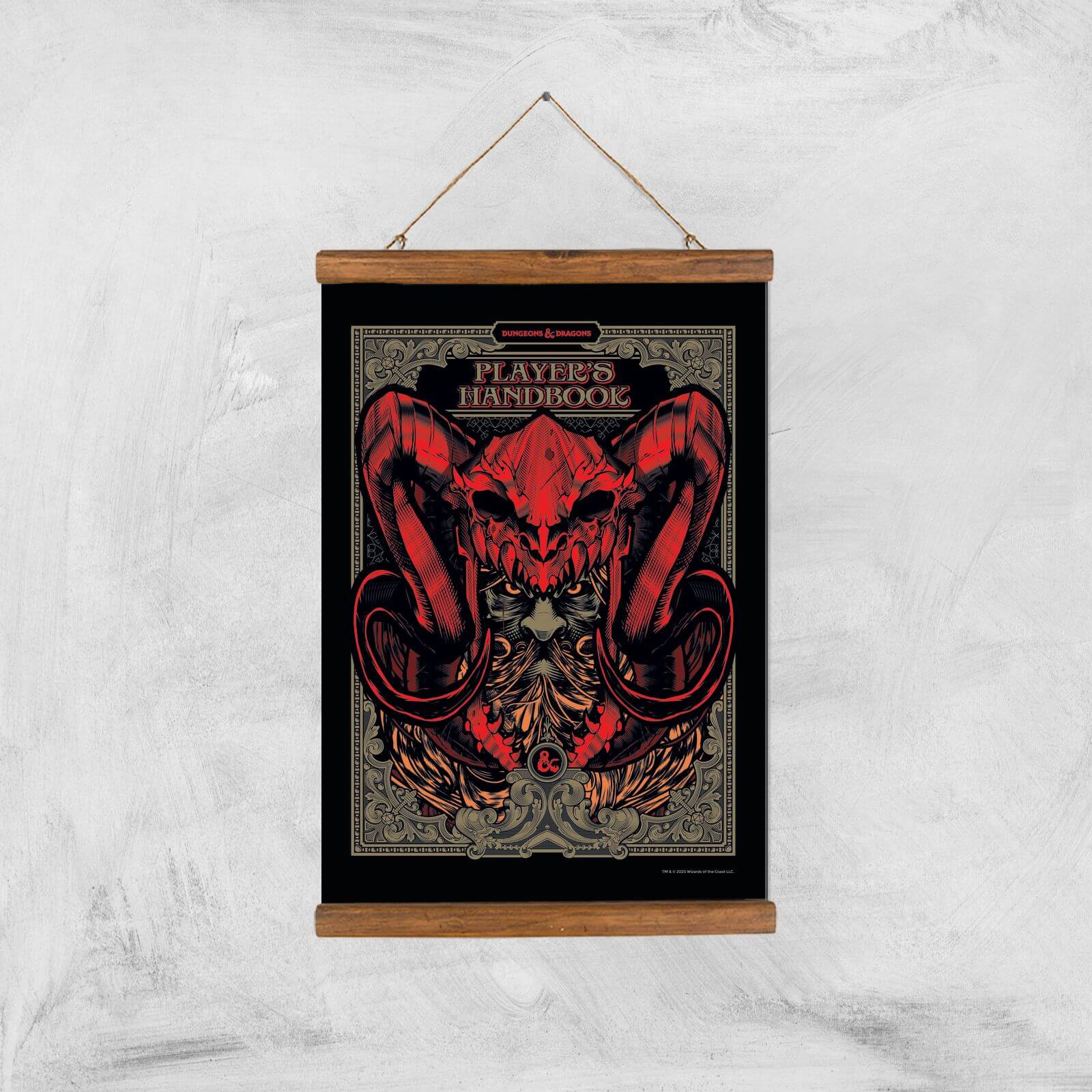 Dungeons & Dragons Players Handbook Giclee Art Print - A3 - Wooden Hanger