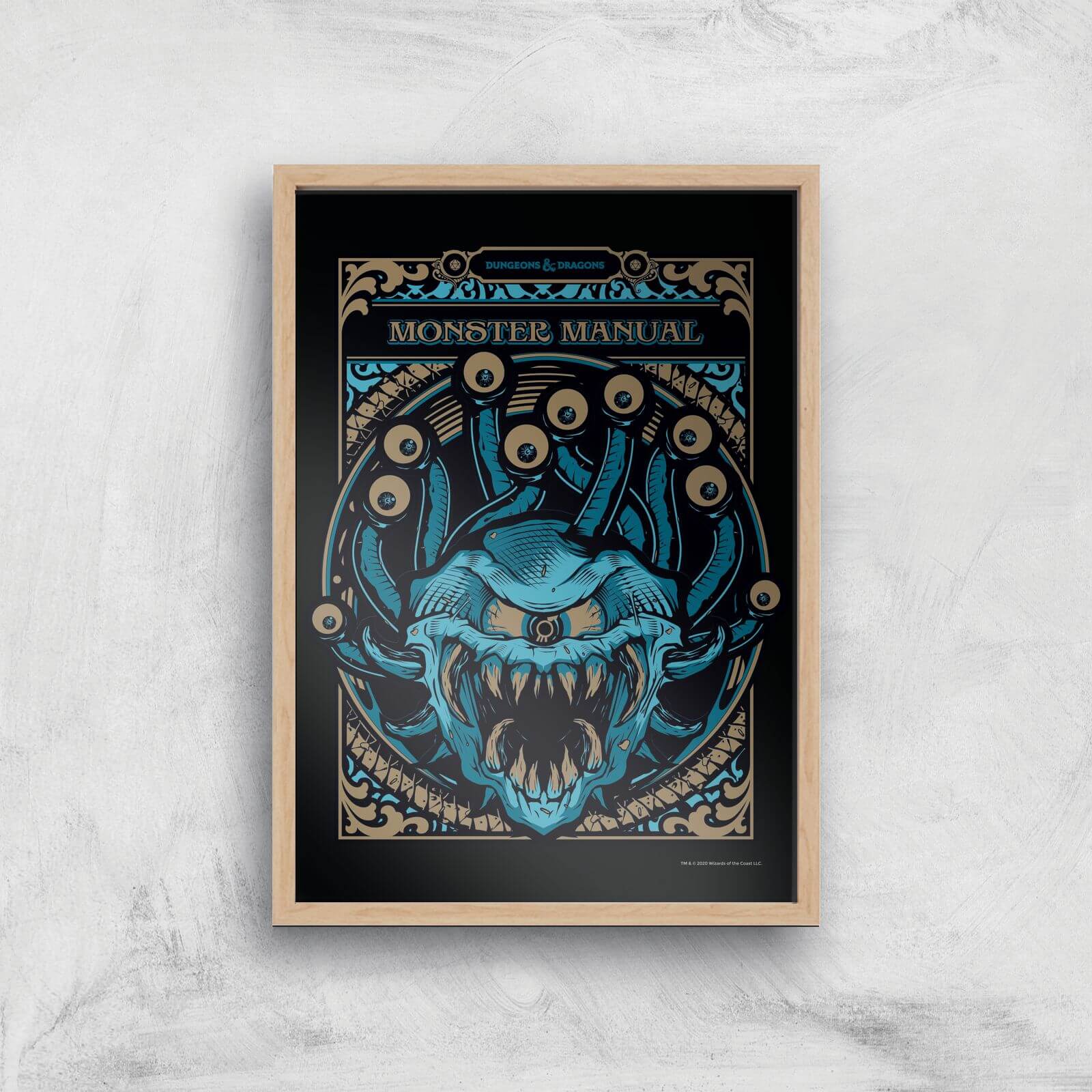 

Donjons & Dragons Monster Manual Giclee Art Print - A3 - Wooden Frame