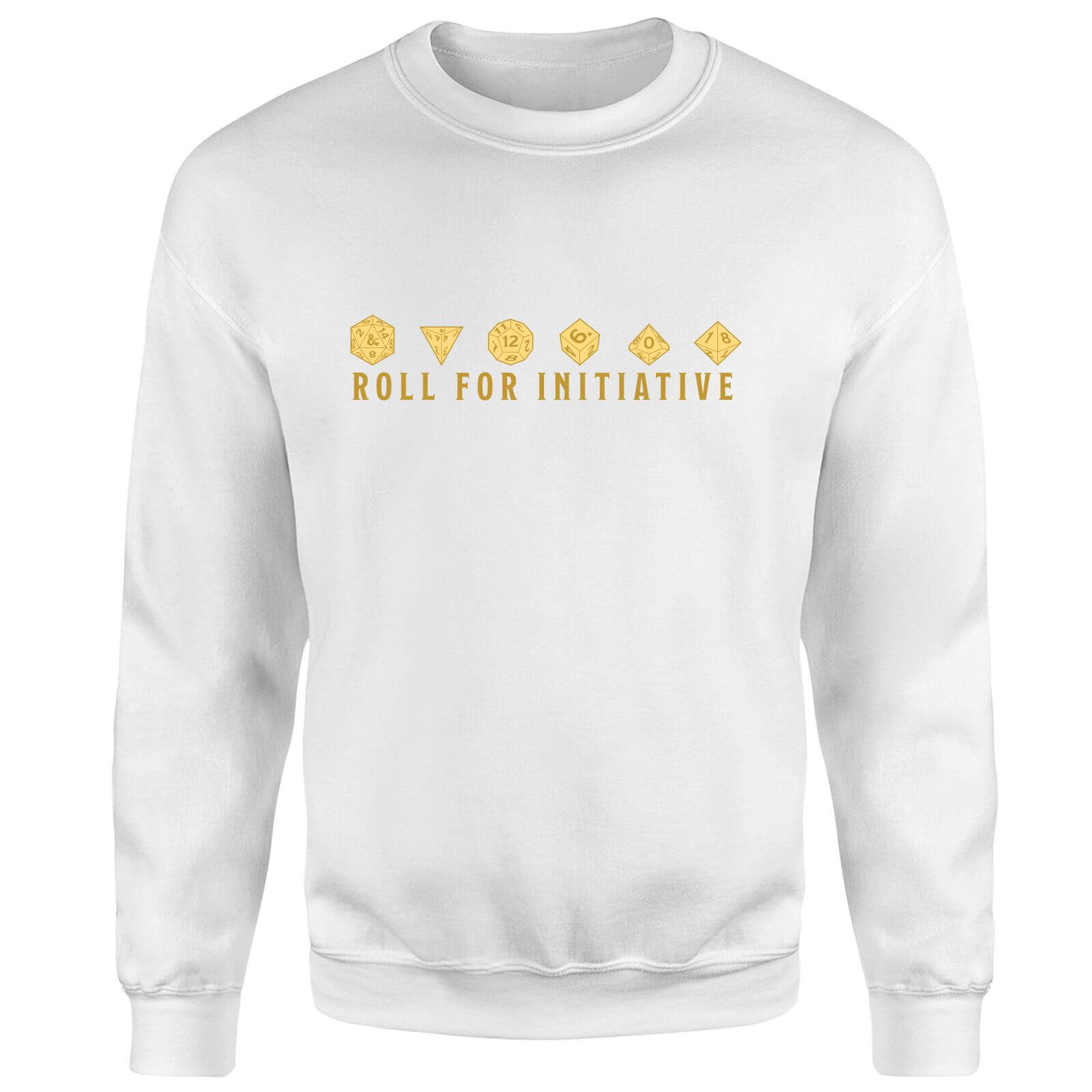 Dungeons & Dragons Roll For Initiative Sweatshirt - White - XXL