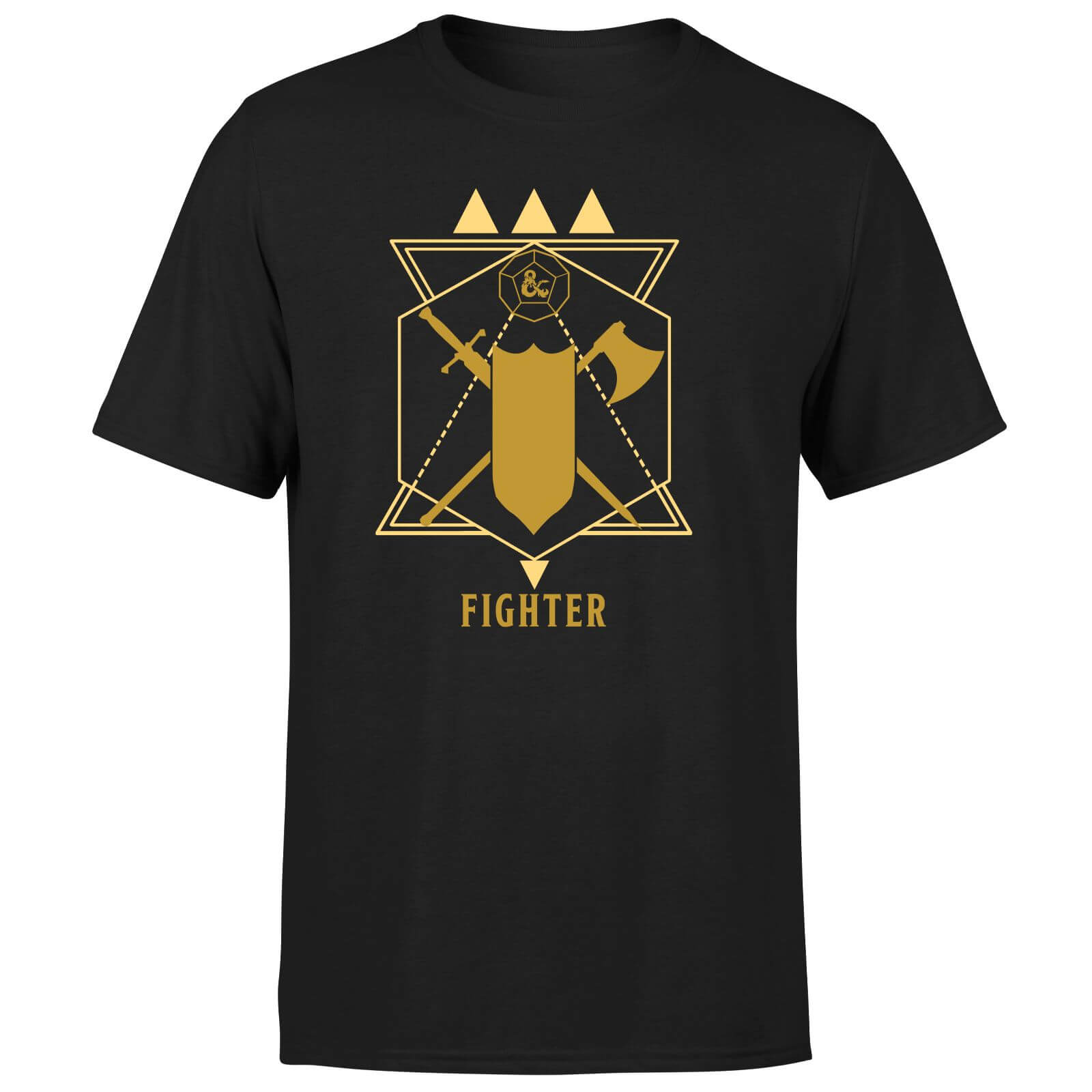 Dungeons & Dragons Fighter Men's T-Shirt - Black - XS