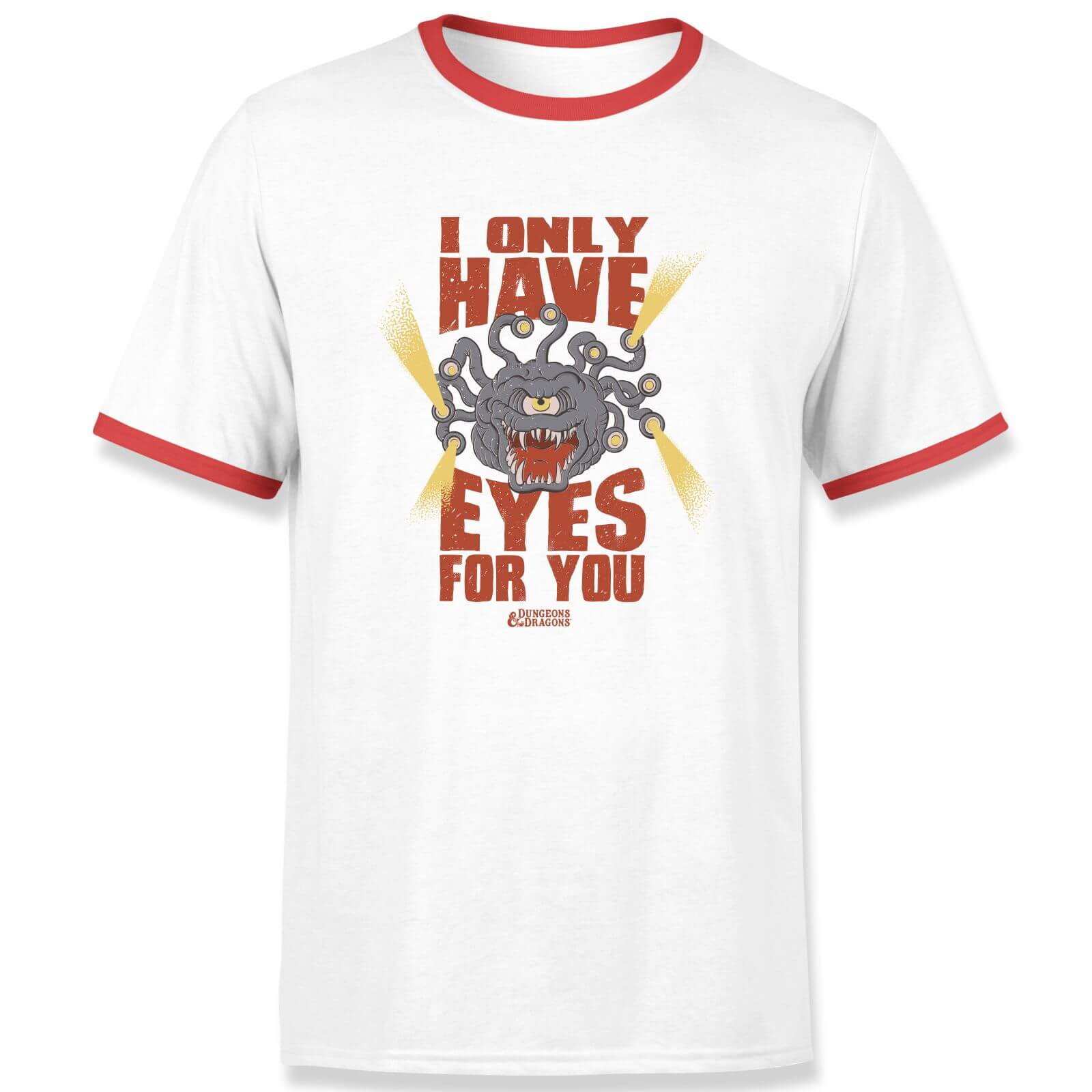 Donjons & Dragons D&D Cartoon Beholder unisexe t-shirt - blanc - L