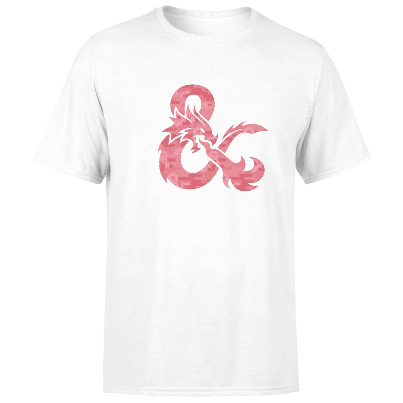 Dungeons & Dragons Ampersand Pink Men's T-Shirt - White - L