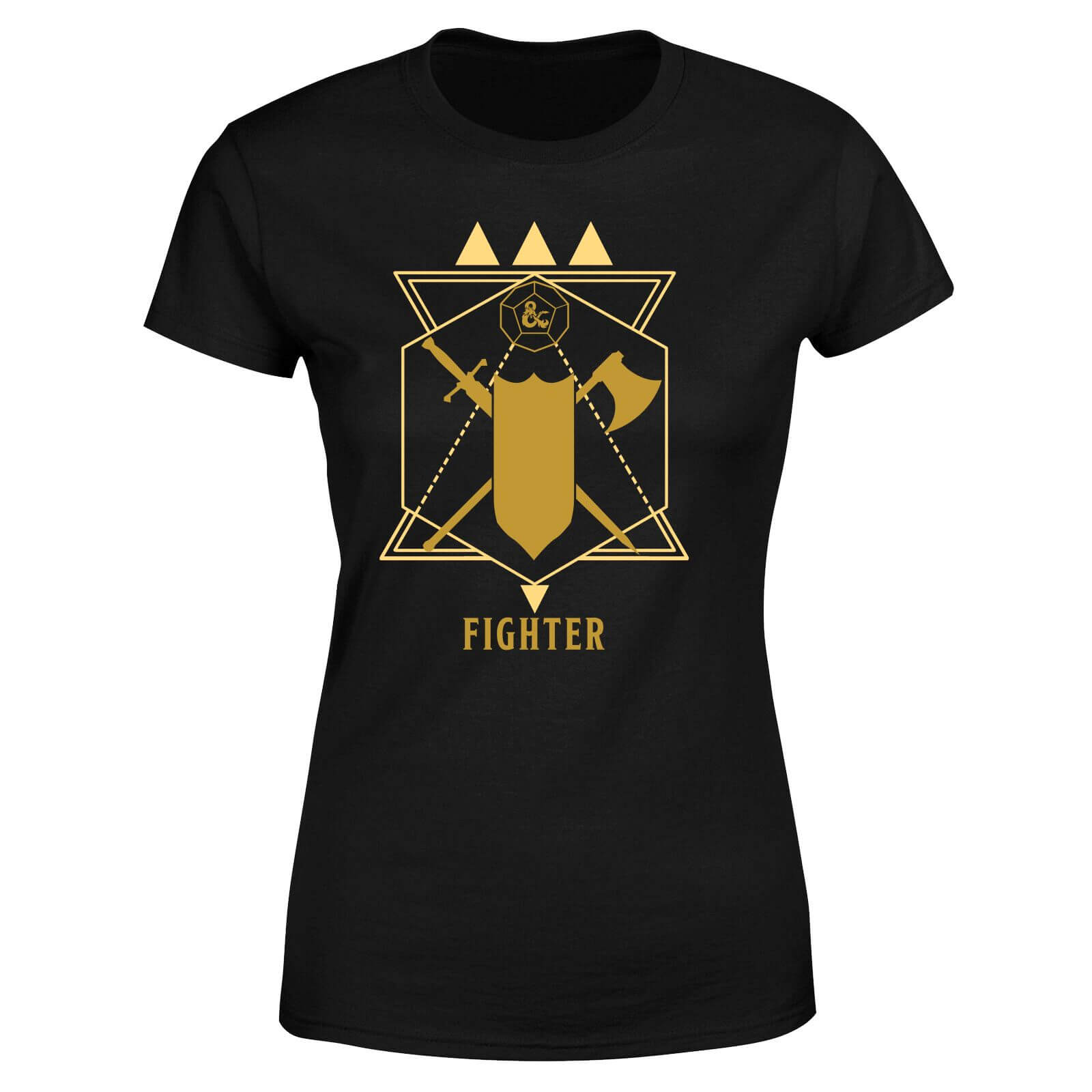 Dungeons & Dragons Fighter Women's T-Shirt - Black - L