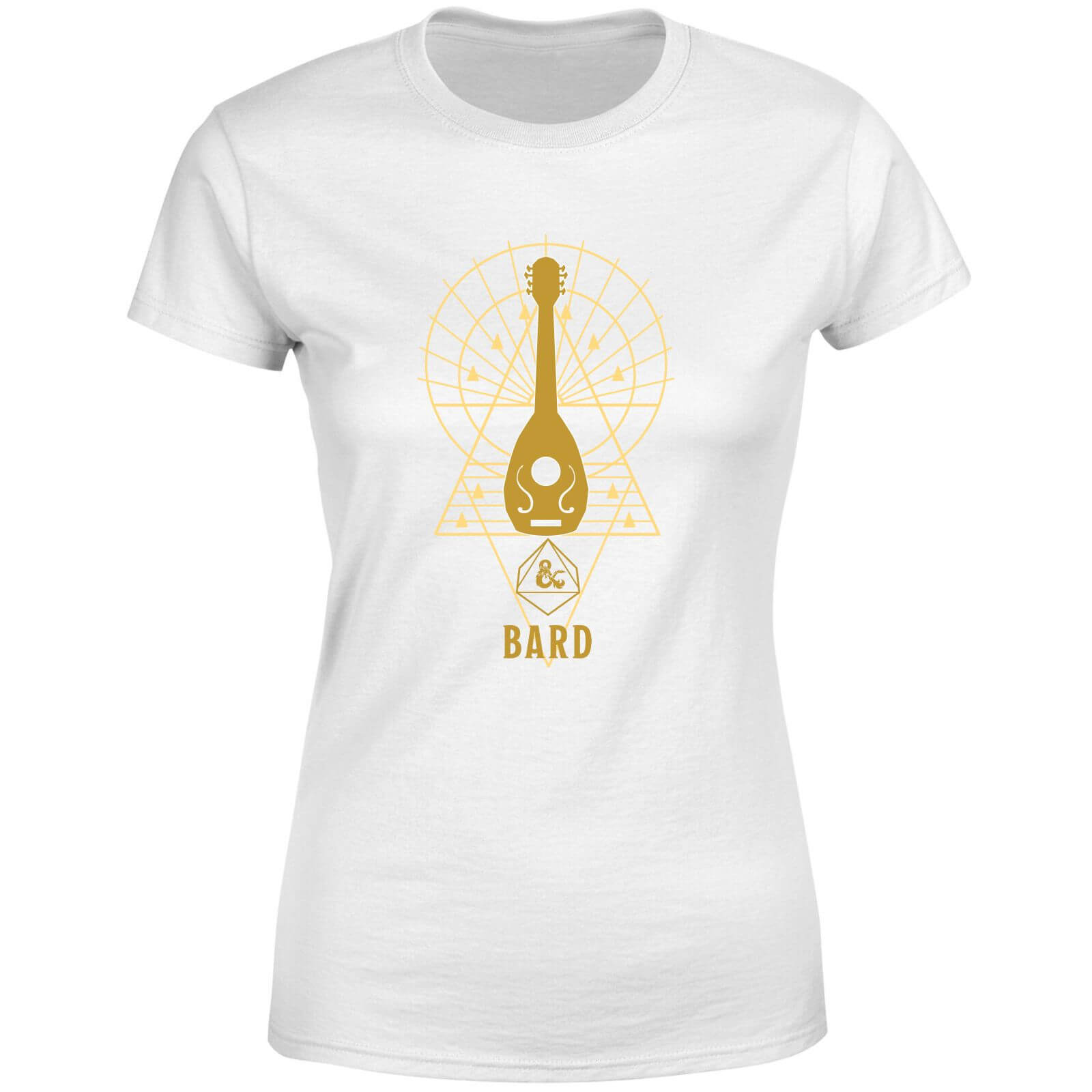 Donjons & Dragons Bard femme t-shirt - blanc - XXL - Blanc
