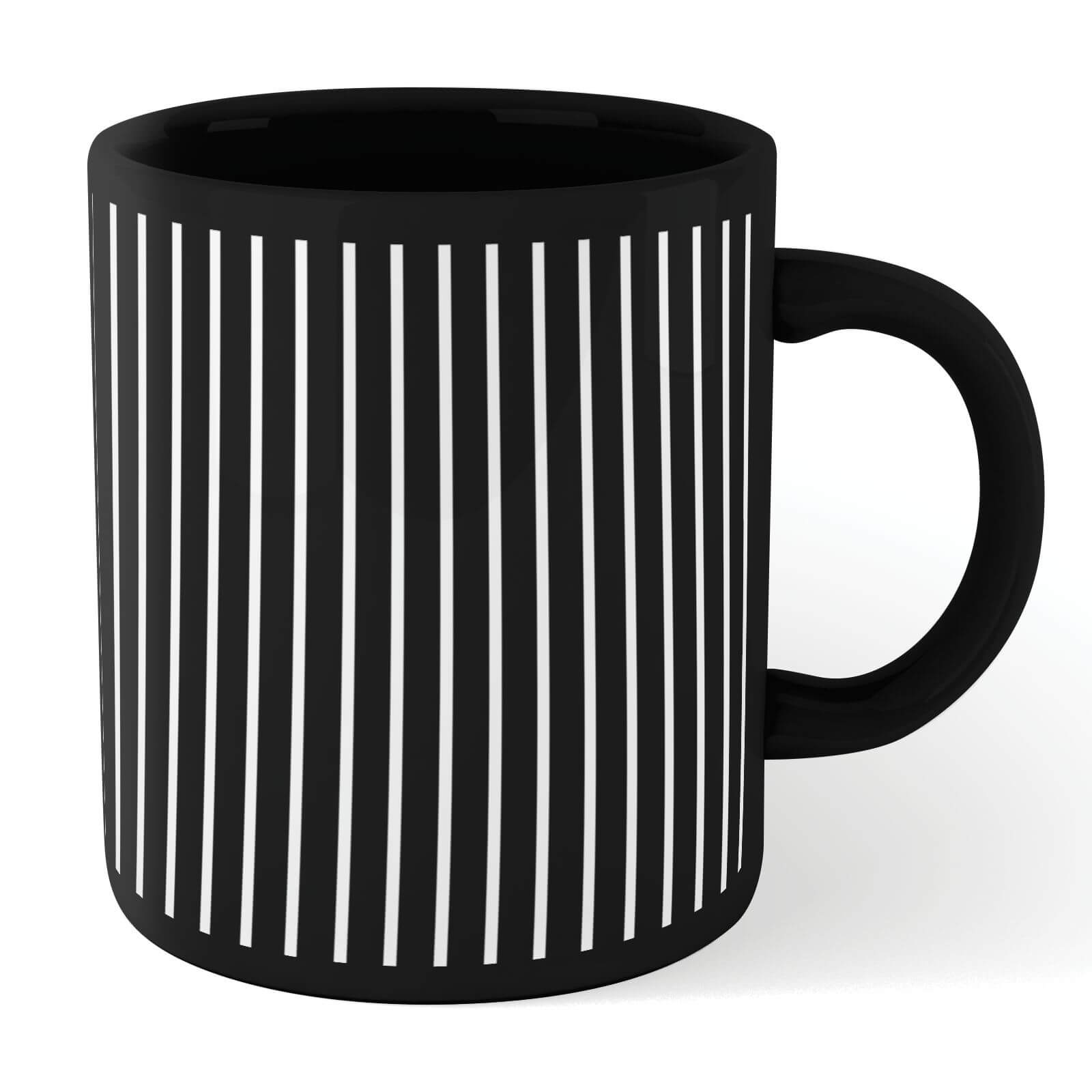 Stripes Full Mug - Black