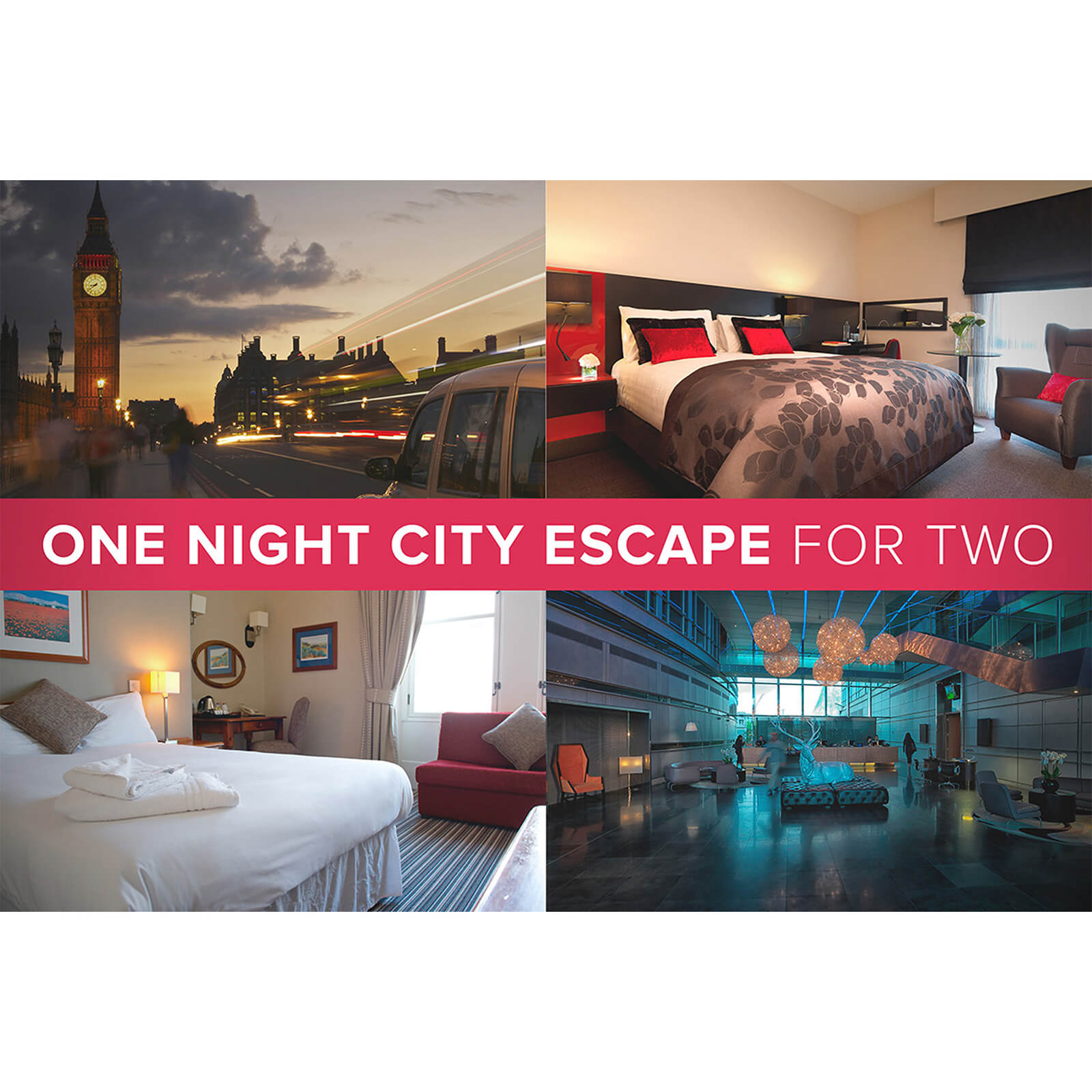 Image of One Night City Hotel Escape for Two