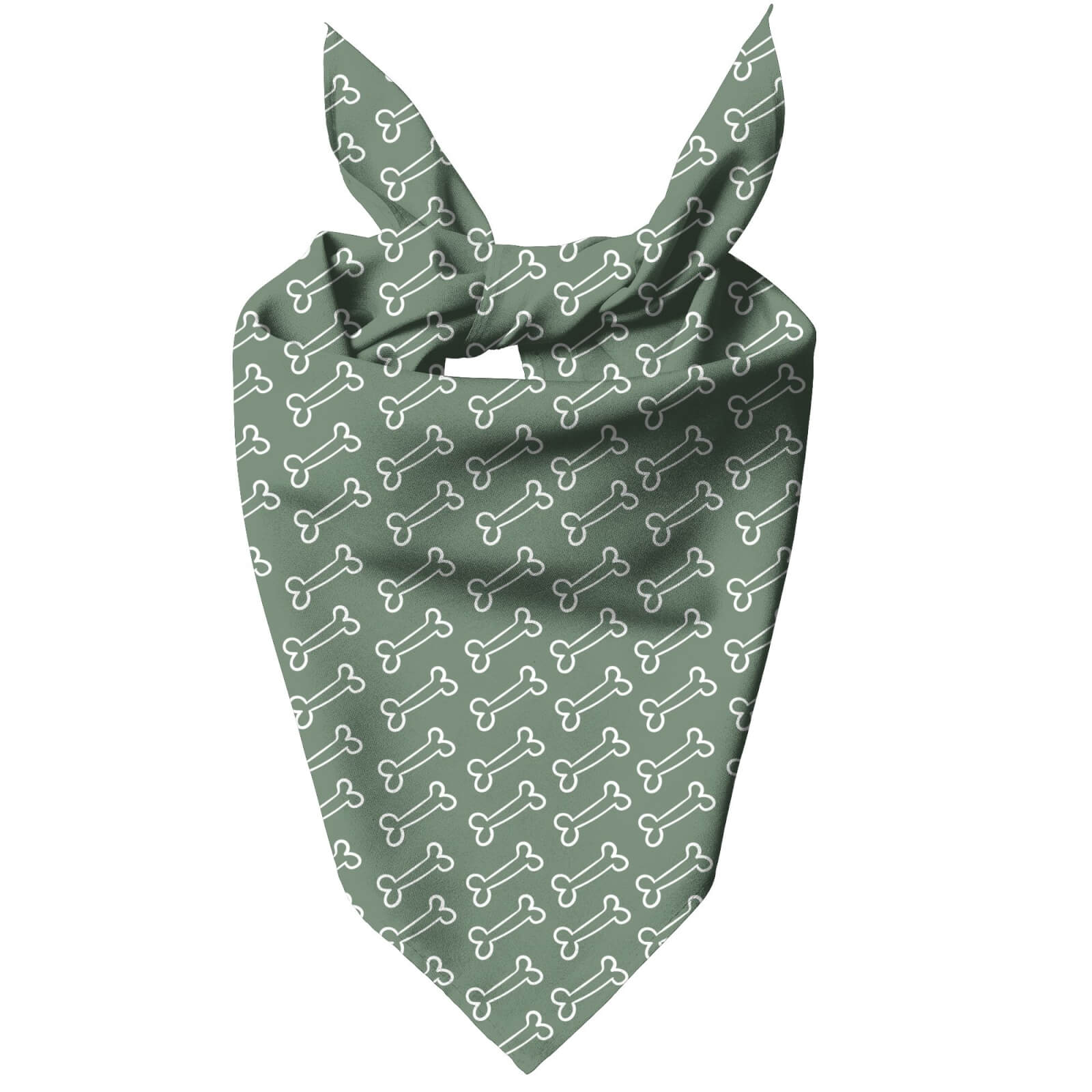 Green Bones Pet Bandana - S
