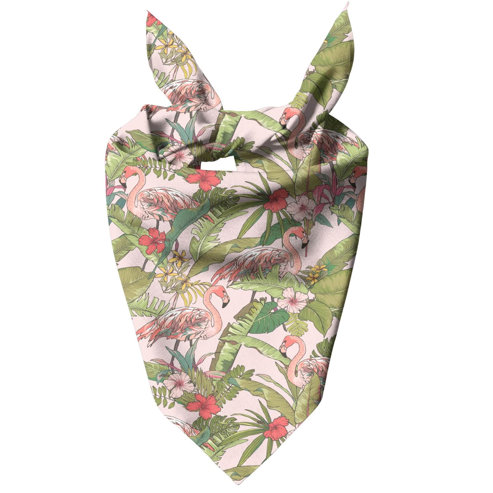 Tropical Flamingos Pet Bandana - S