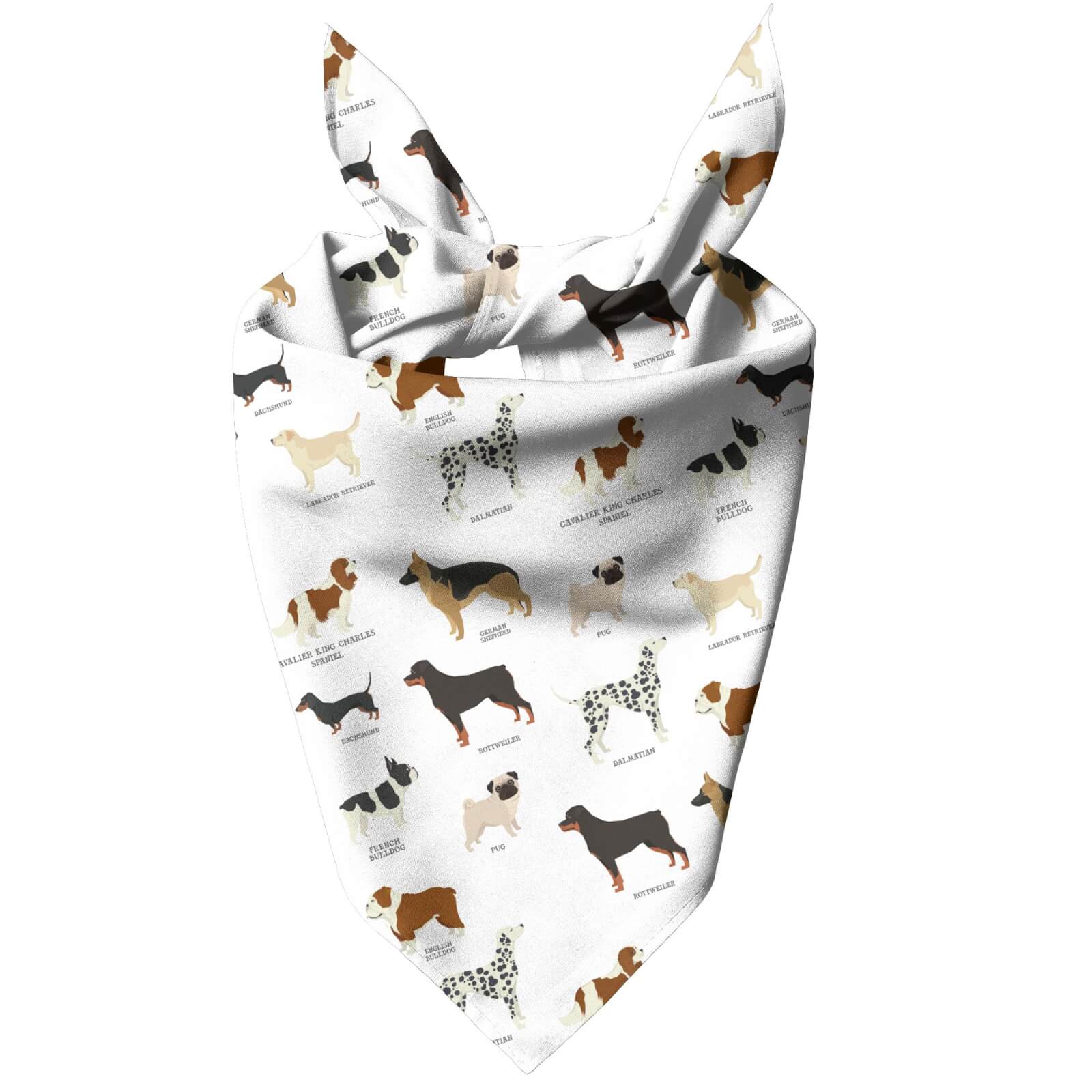 Dog Breeds Pet Bandana - Small