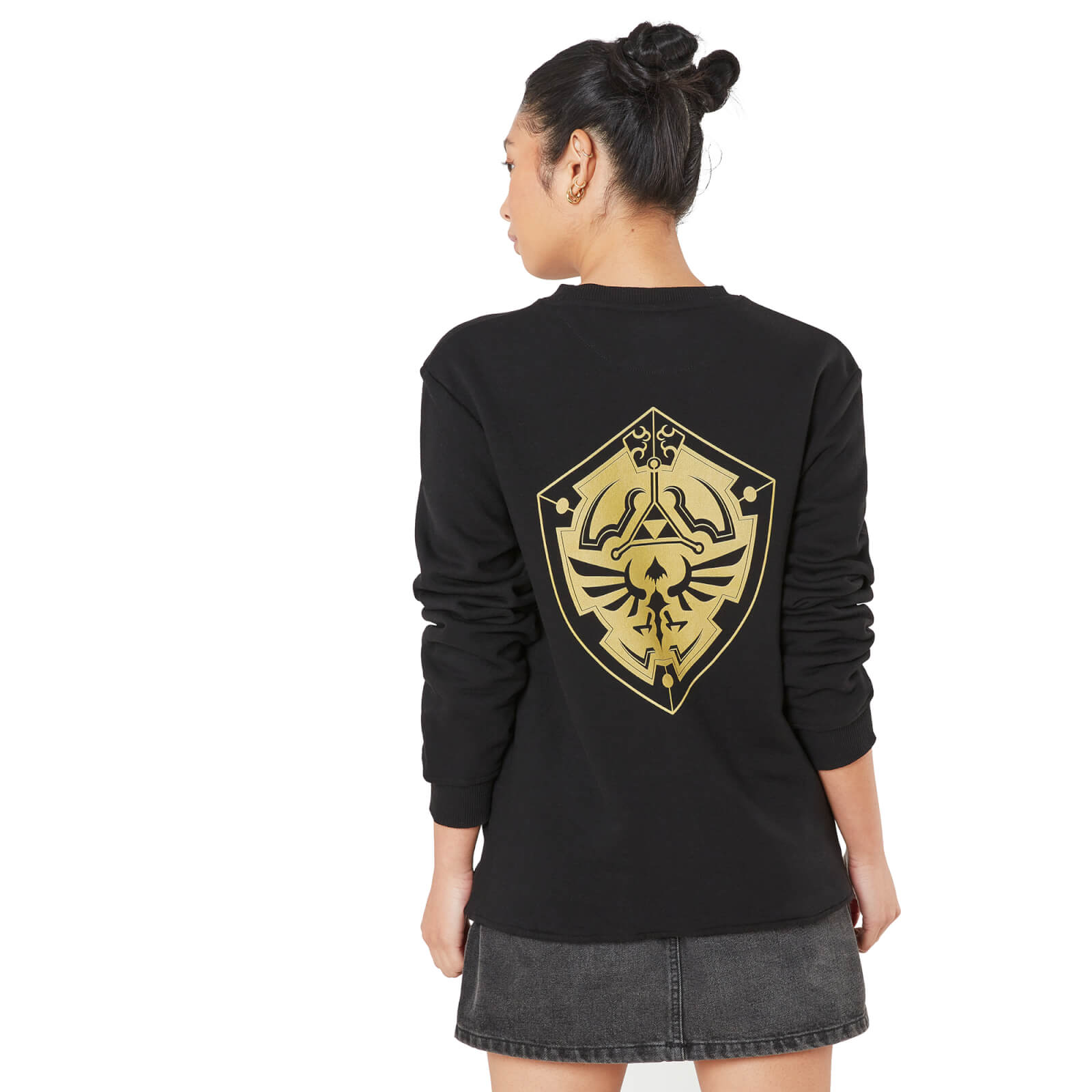 

Pull Master Sword And Hylian Shield Noir - The Legend of Zelda - M - Noir