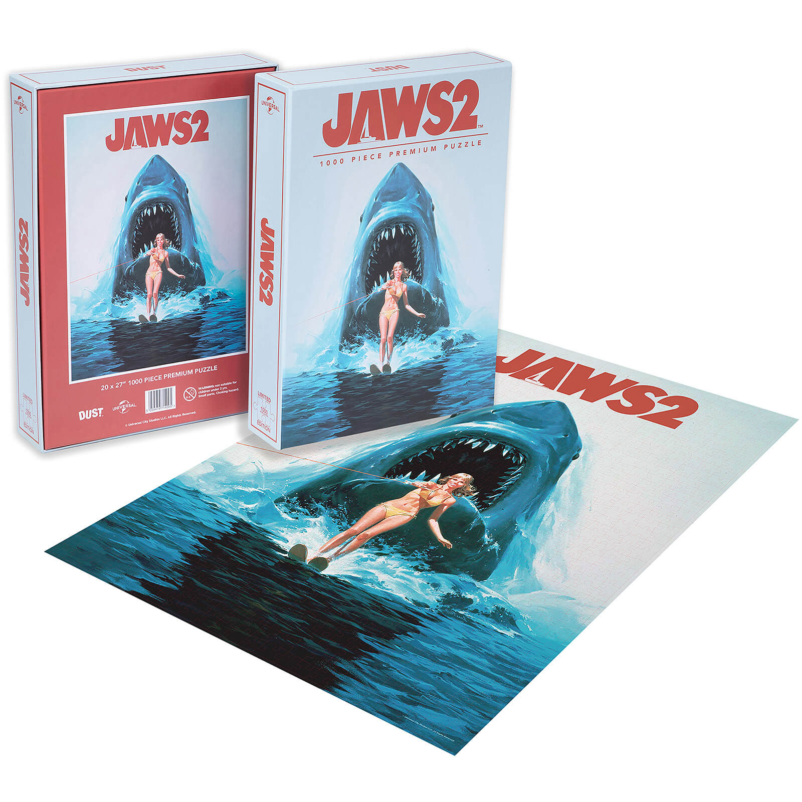 Image of Jaws 2 Classic Movie Poster 1000pc Puzzle - Zavvi Exclusive