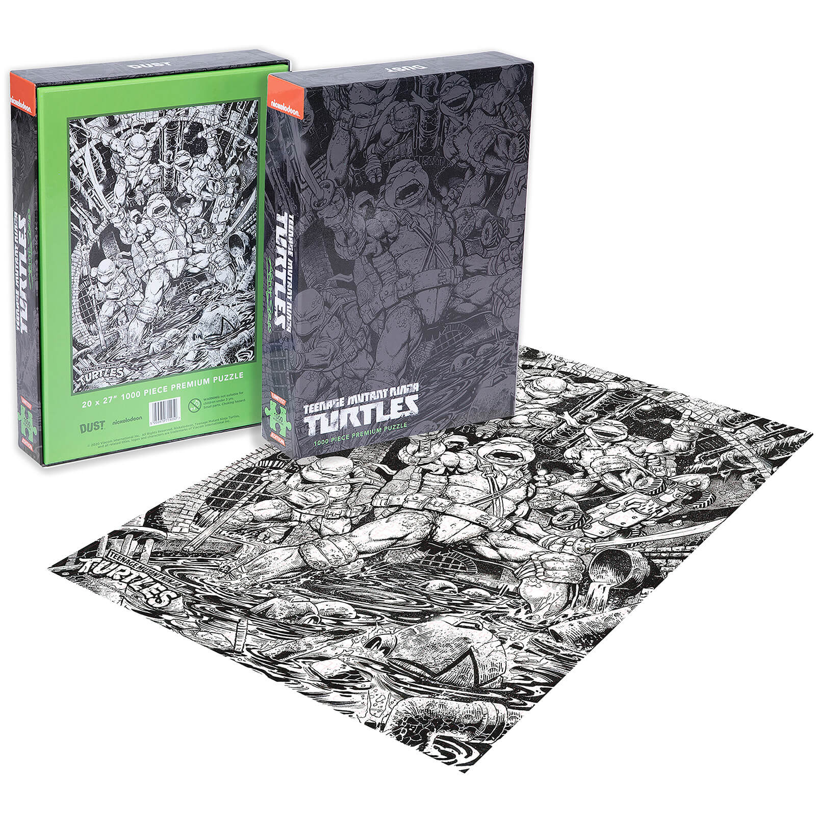 Image of DUST! Teenage Mutant Ninja Turtles Classic Comic Book 1000pc Puzzle - Zavvi Exclusive